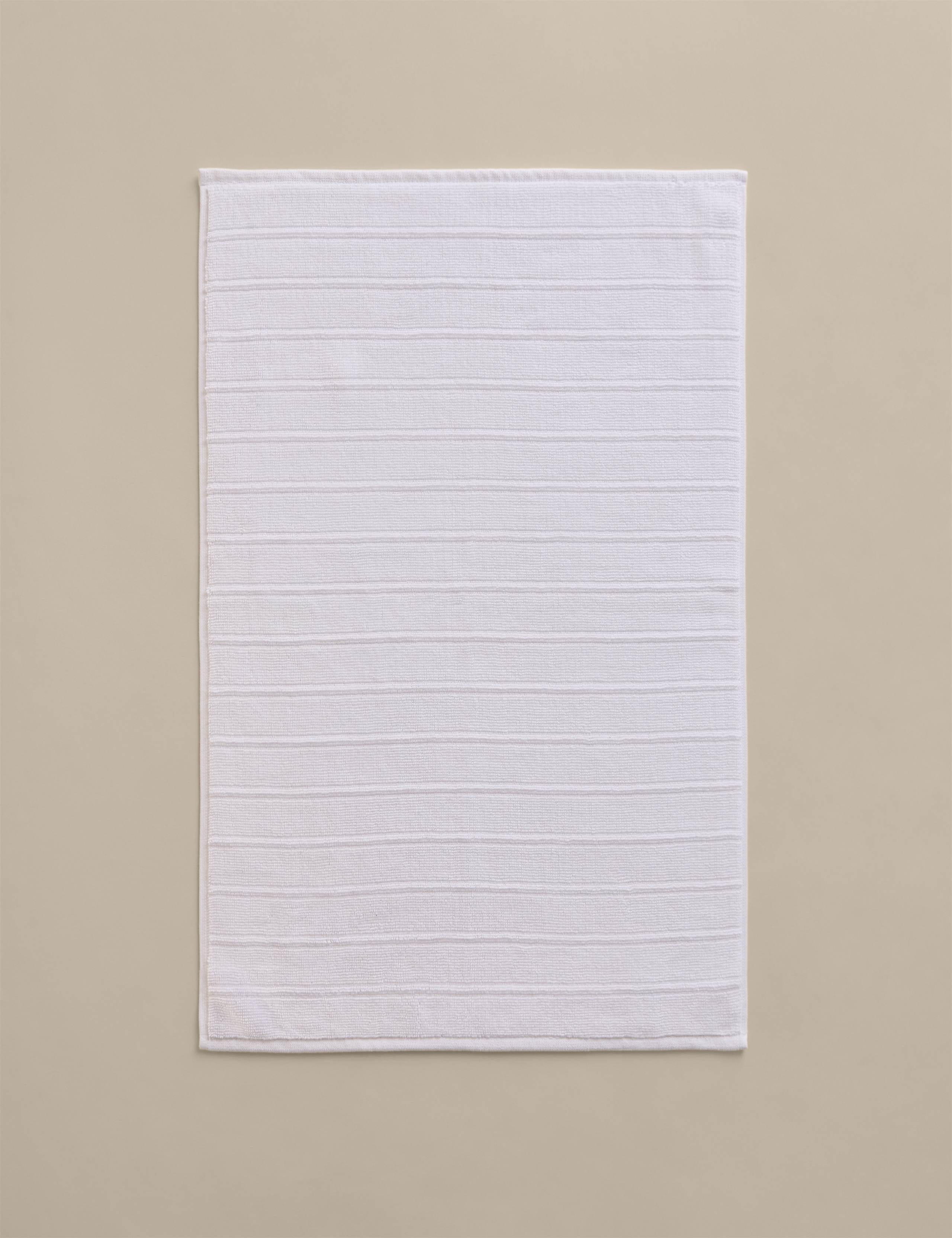 Egyptian Cotton Striped Non Slip Bath Mat 2 of 3