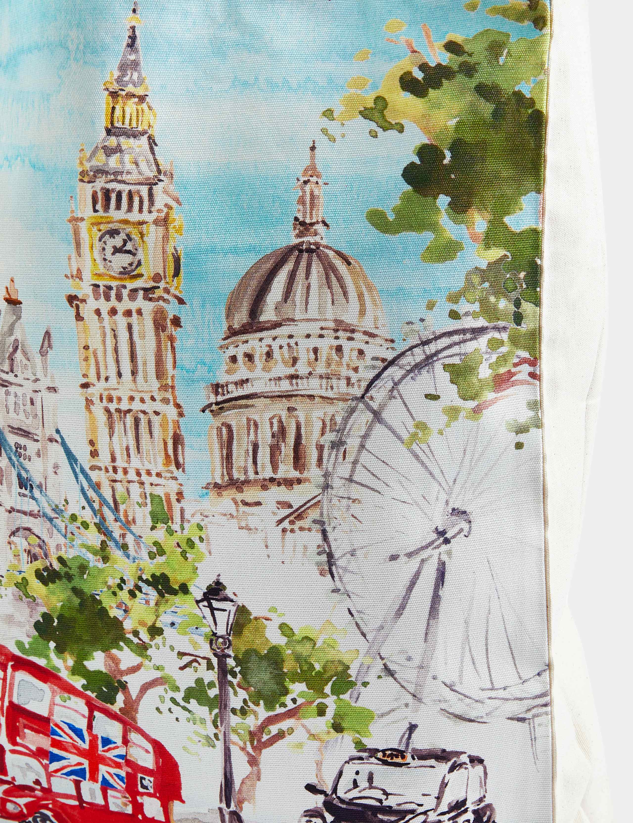 Pure Cotton London Scene Tote Bag 3 of 3