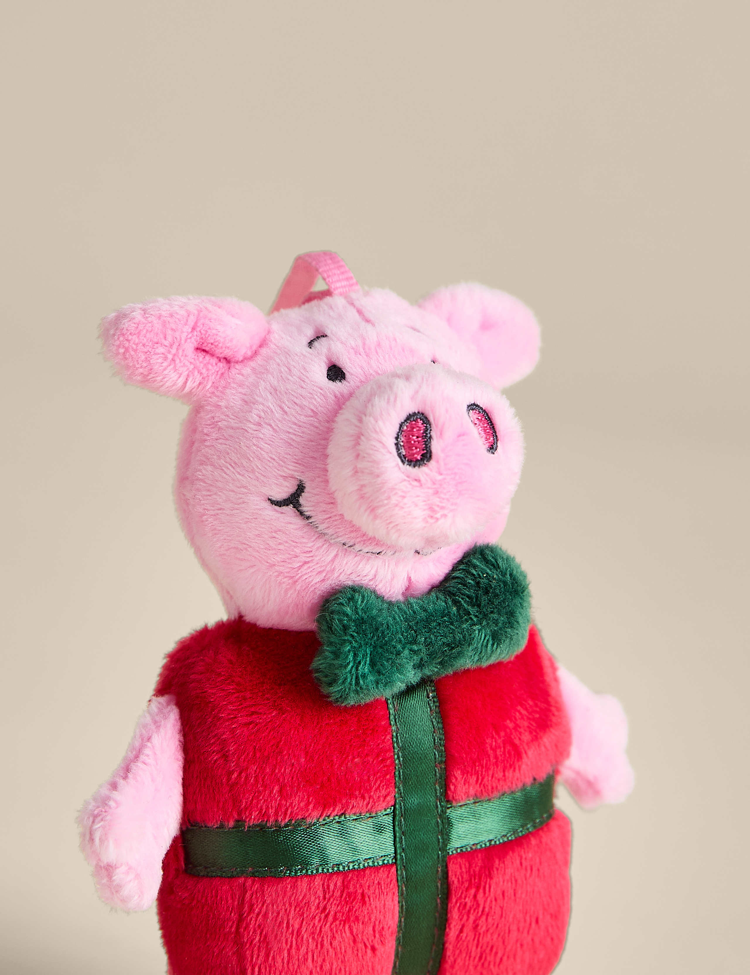 Faux Fur Percy Pig™ Present Tree Decoration 2 of 2