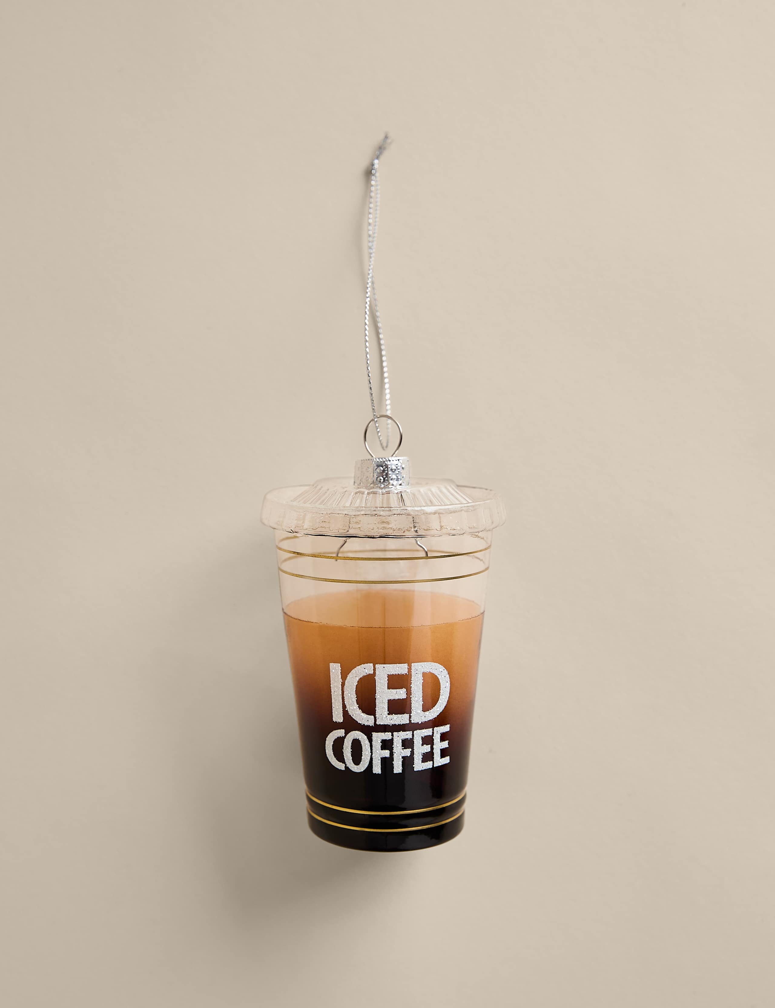Glass Novelty Iced Coffee Bauble 1 of 2