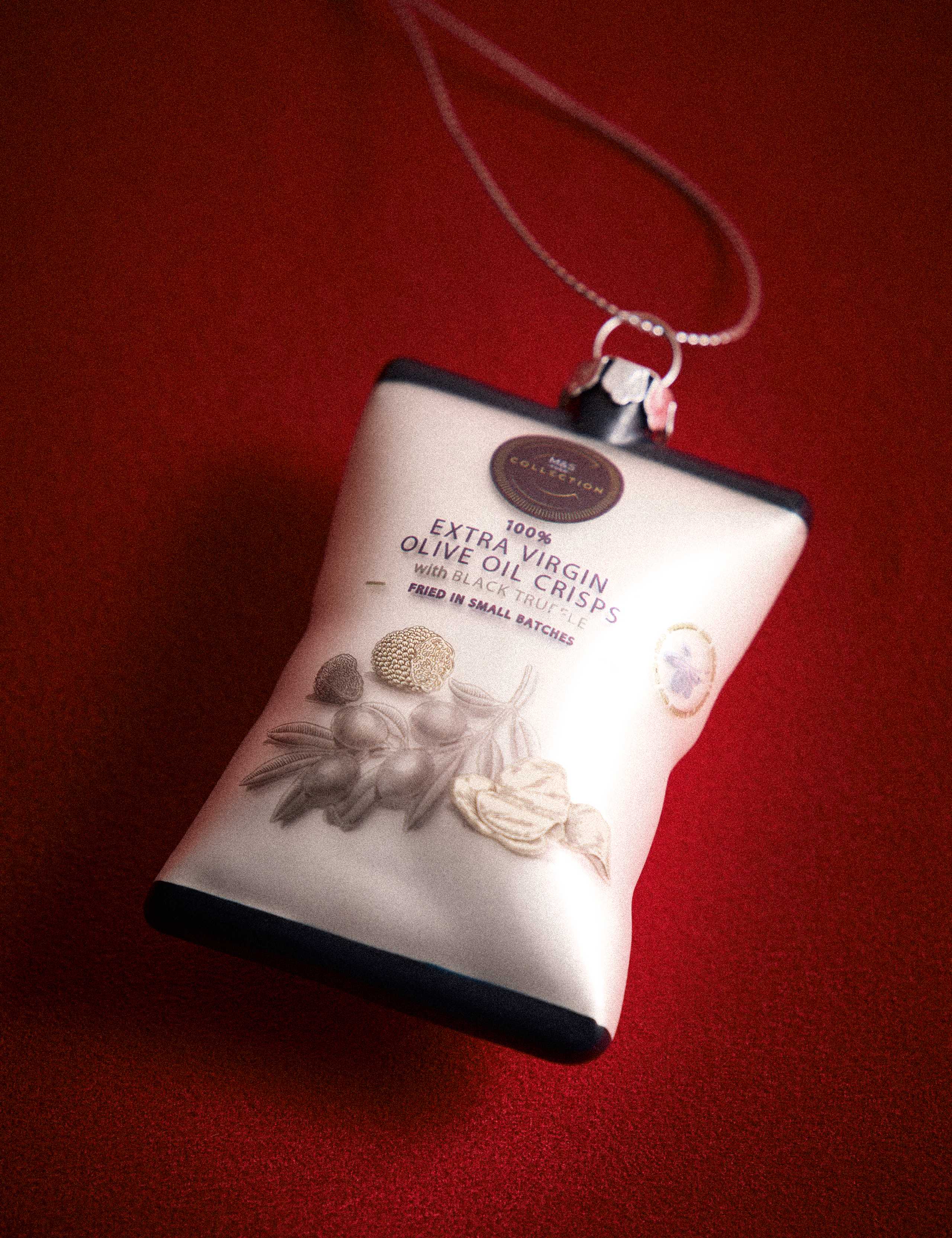 Glass Truffle Crisps Novelty Bauble 1 of 3