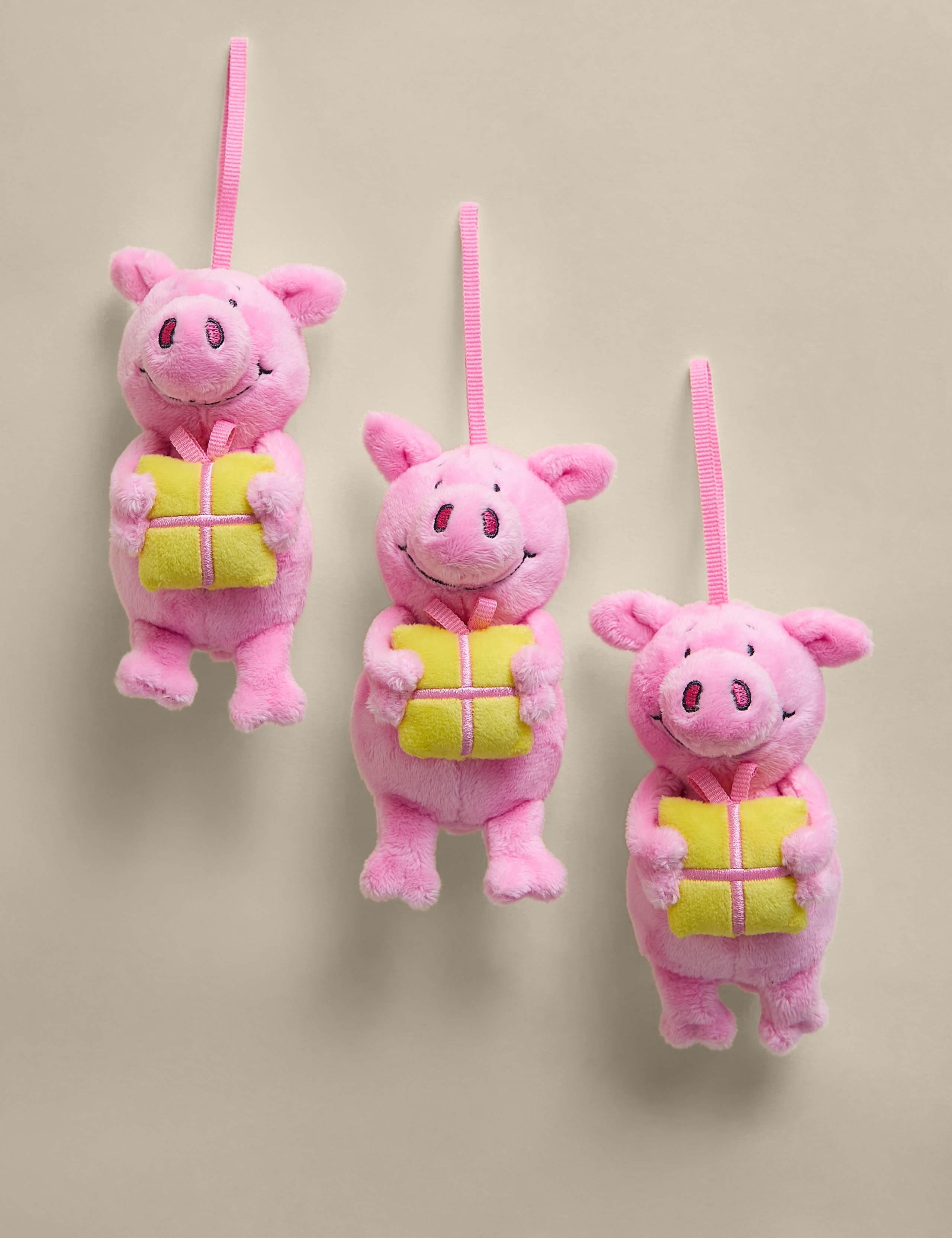 3pk Percy Pig™ Birthday Plushie Decorations 1 of 2
