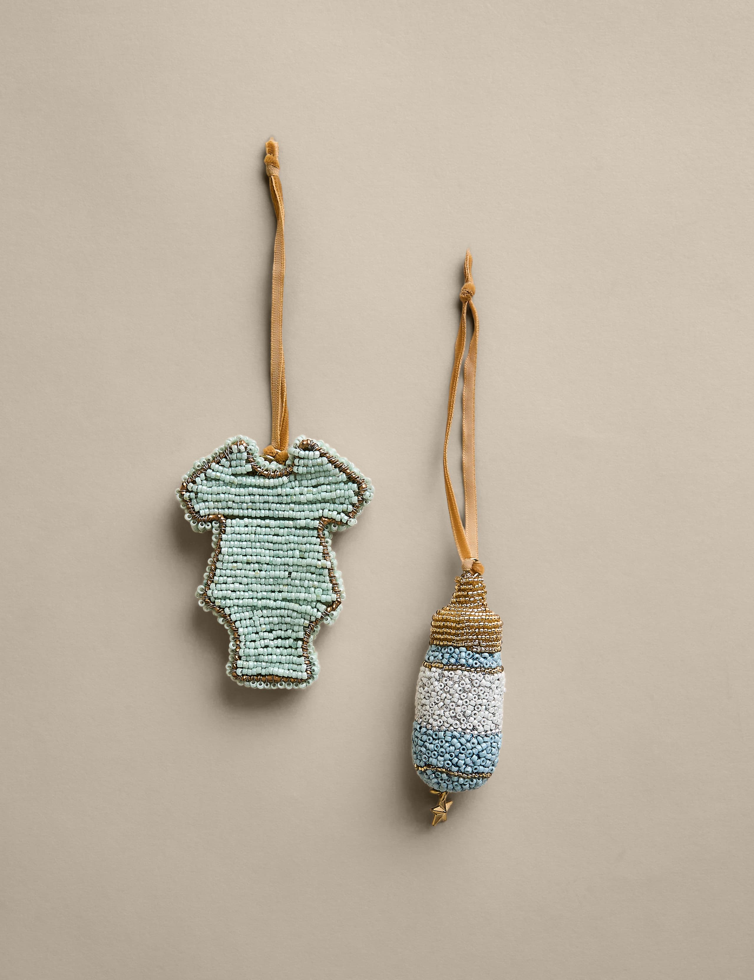 2 Pack Beaded New Baby Decorations 2 of 3