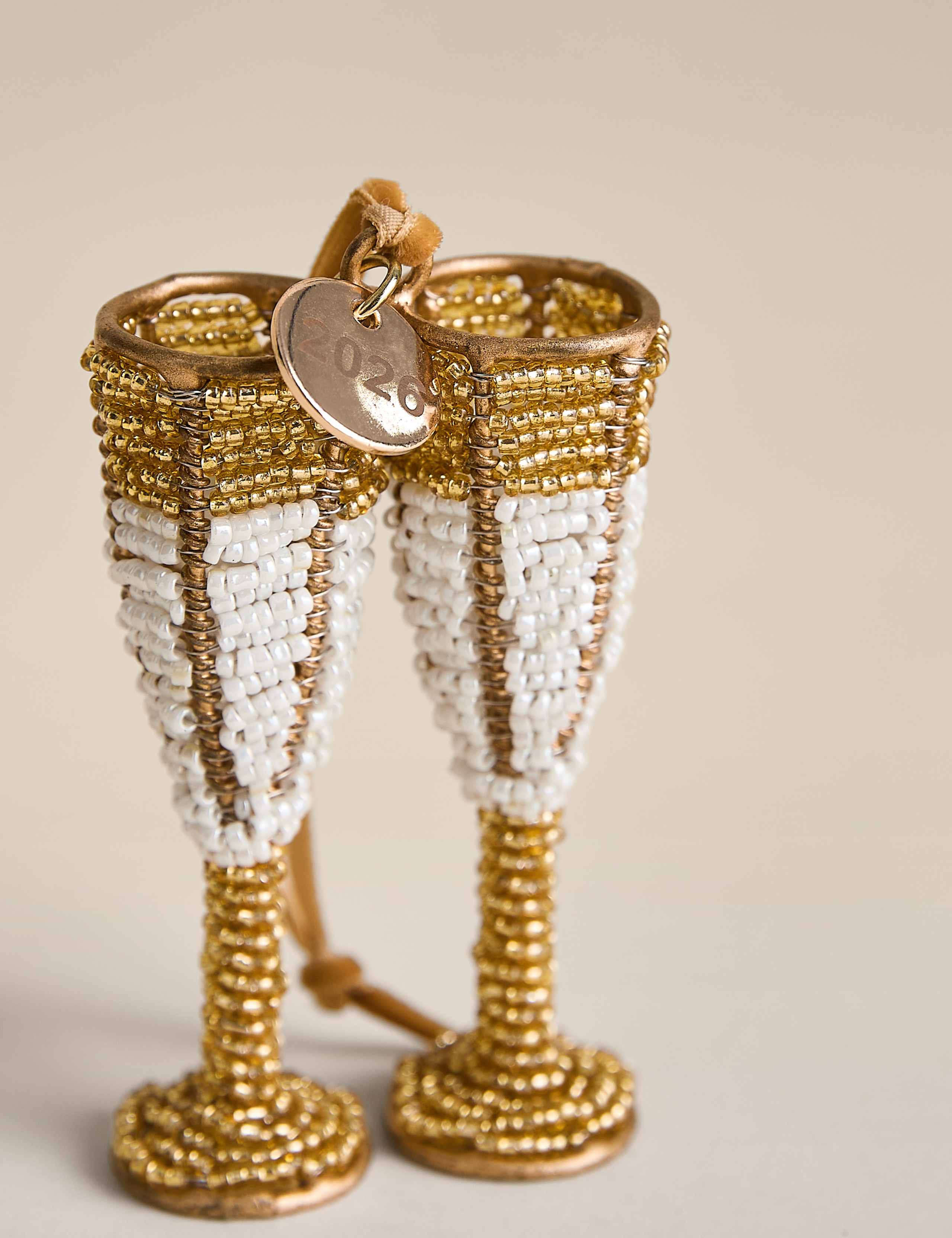 Beaded Appliqué Hanging Engagement Decoration 3 of 3