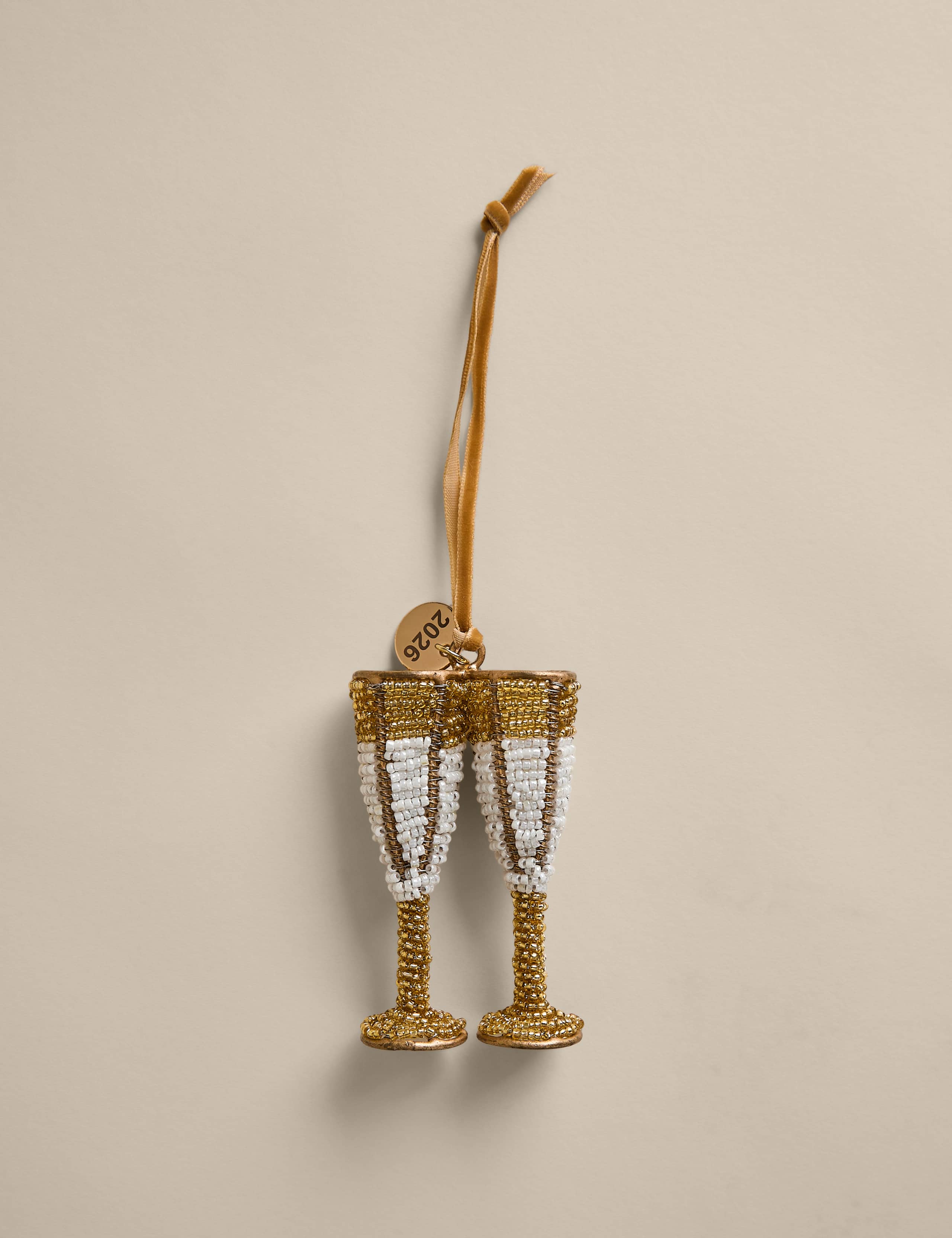 Beaded Appliqué Hanging Engagement Decoration 2 of 3