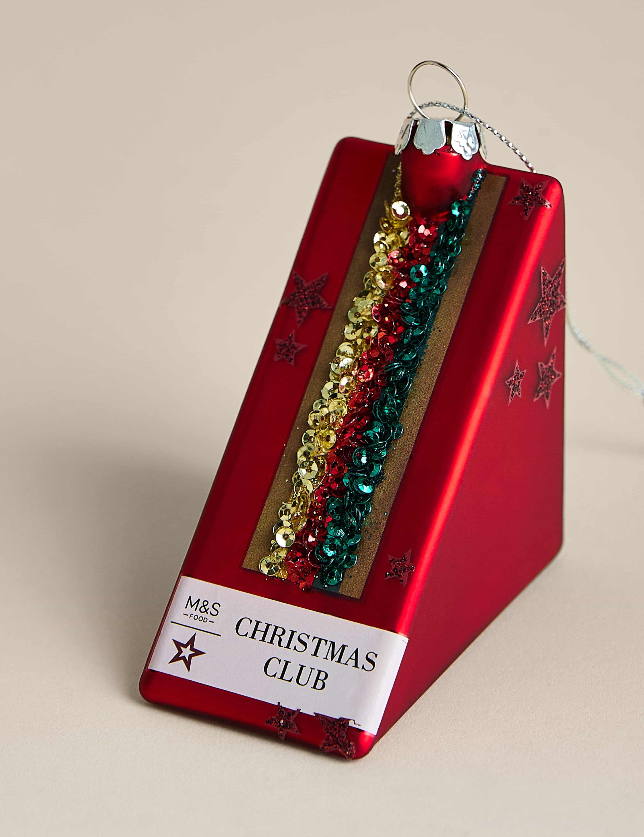Glass Christmas Sandwich Decoration 2 of 2