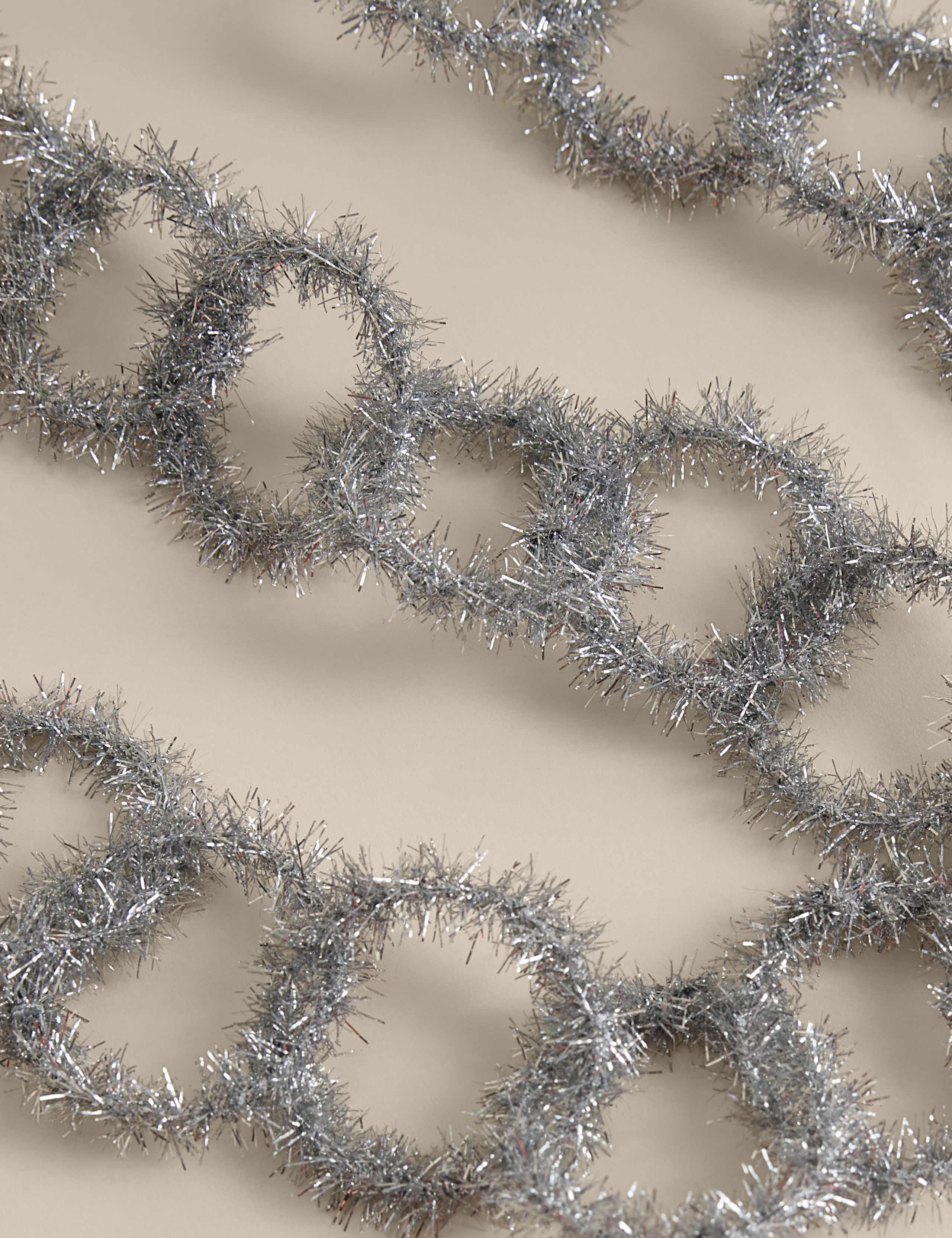 Silver Tinsel Chain Garland 2 of 2