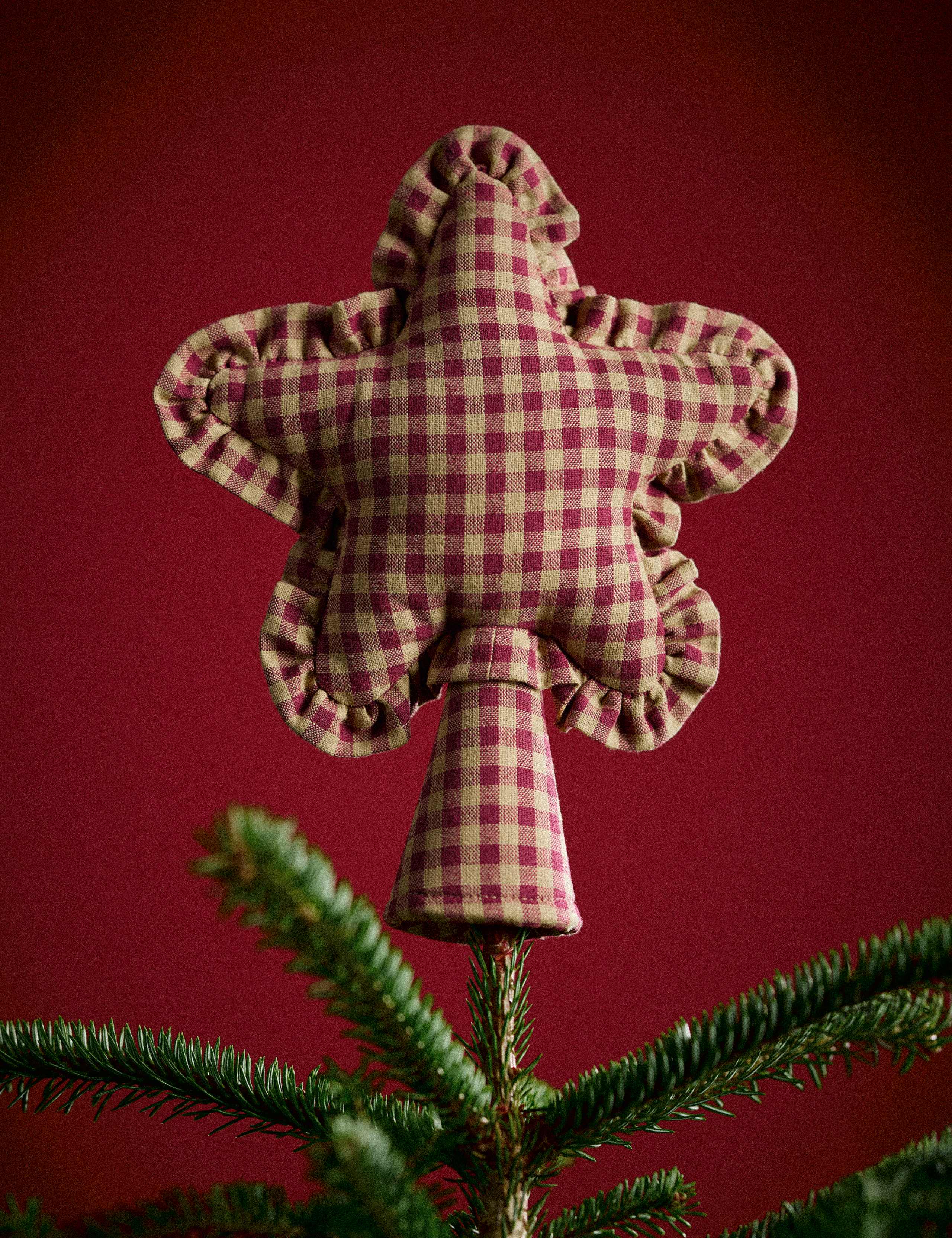 Gingham Bow Tree Topper 1 of 3