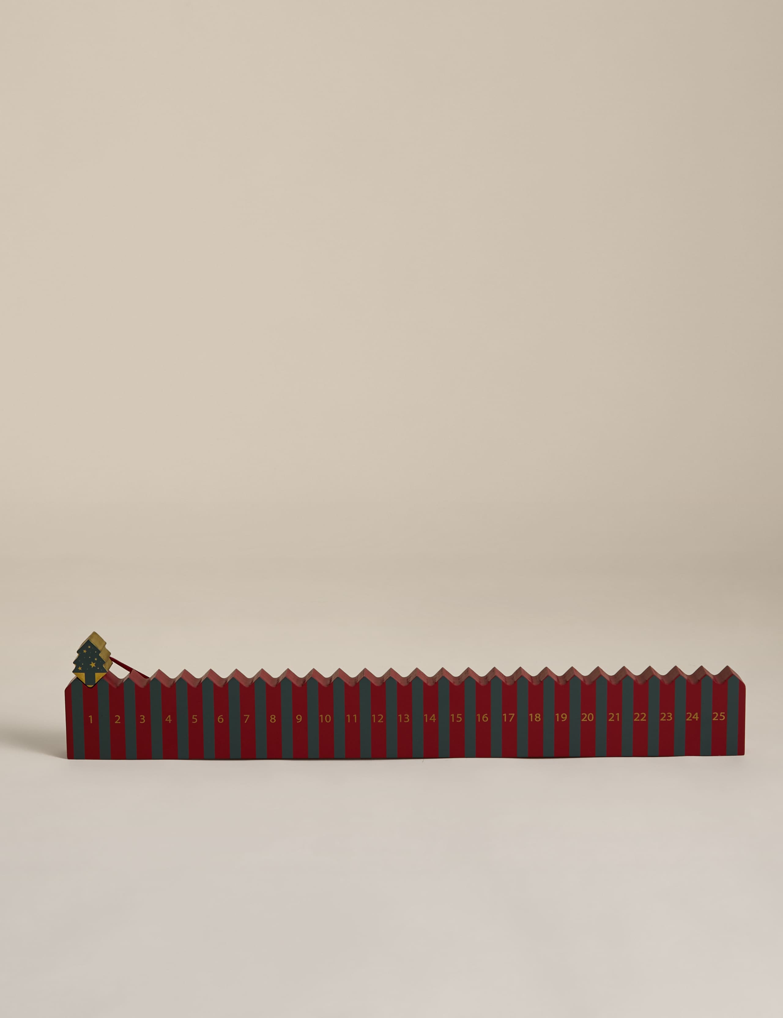 Wooden Stripe Tree Advent Calendar 2 of 4