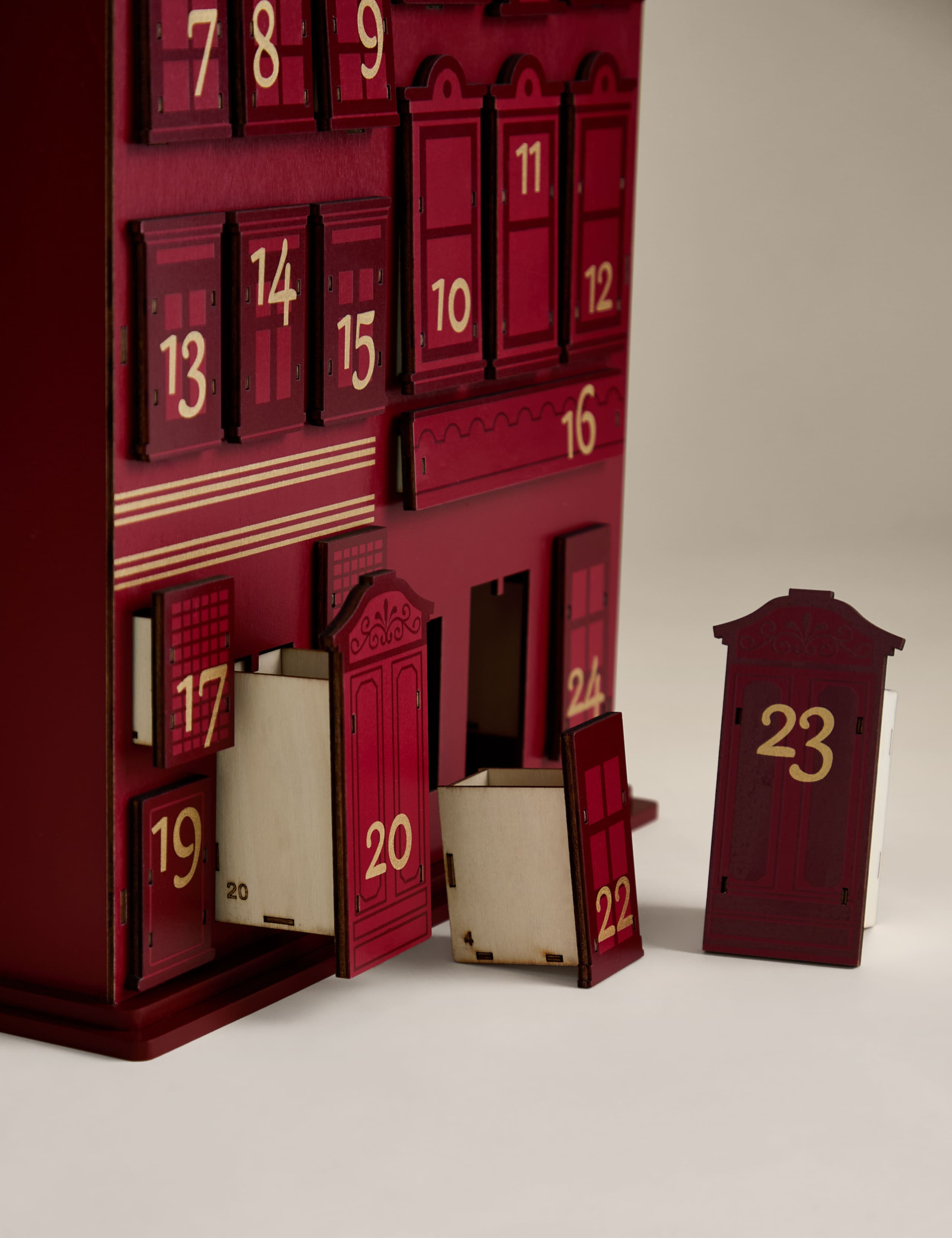 Wooden Advent Townhouse 2 of 3