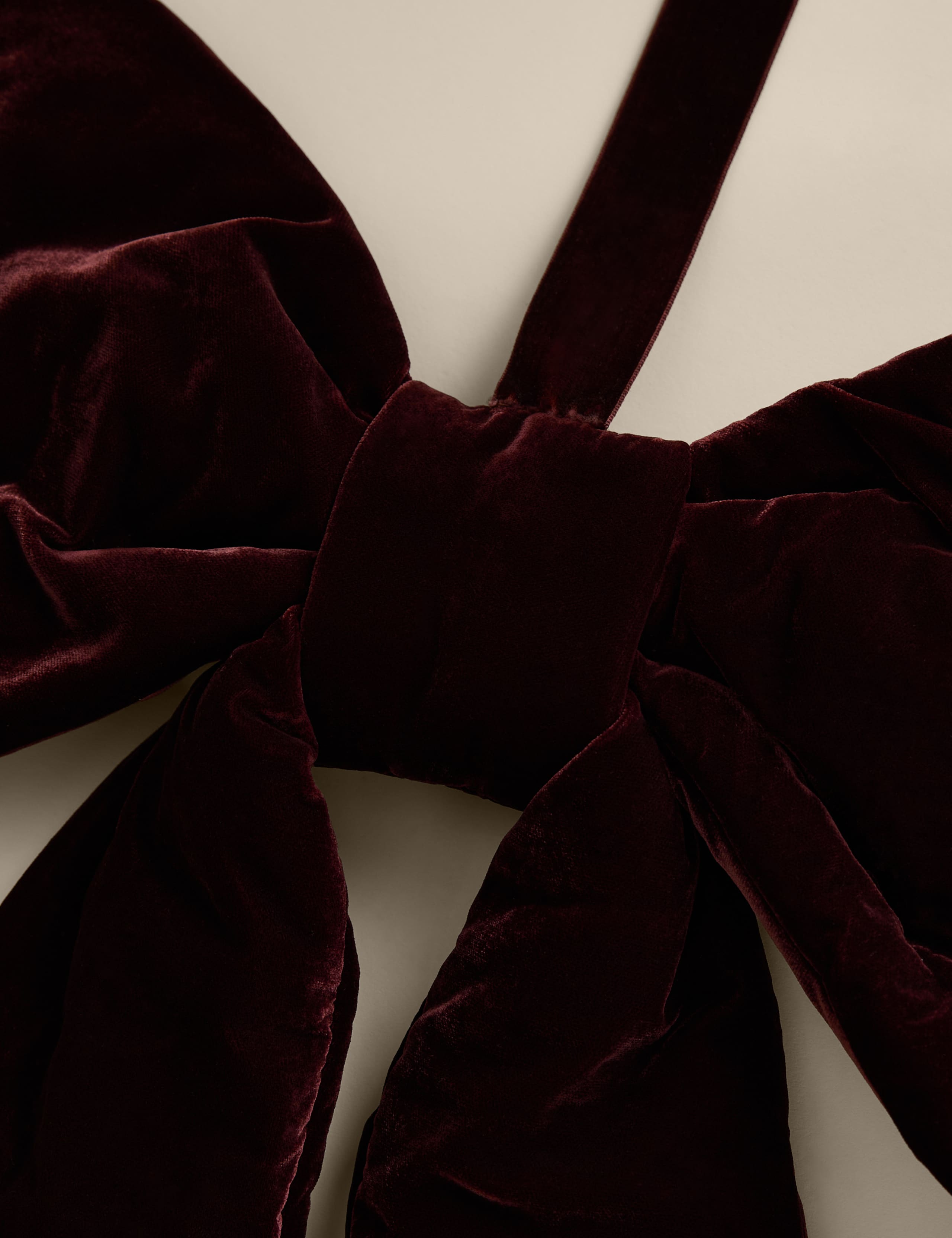 Velvet Hanging Bow Decoration 3 of 4