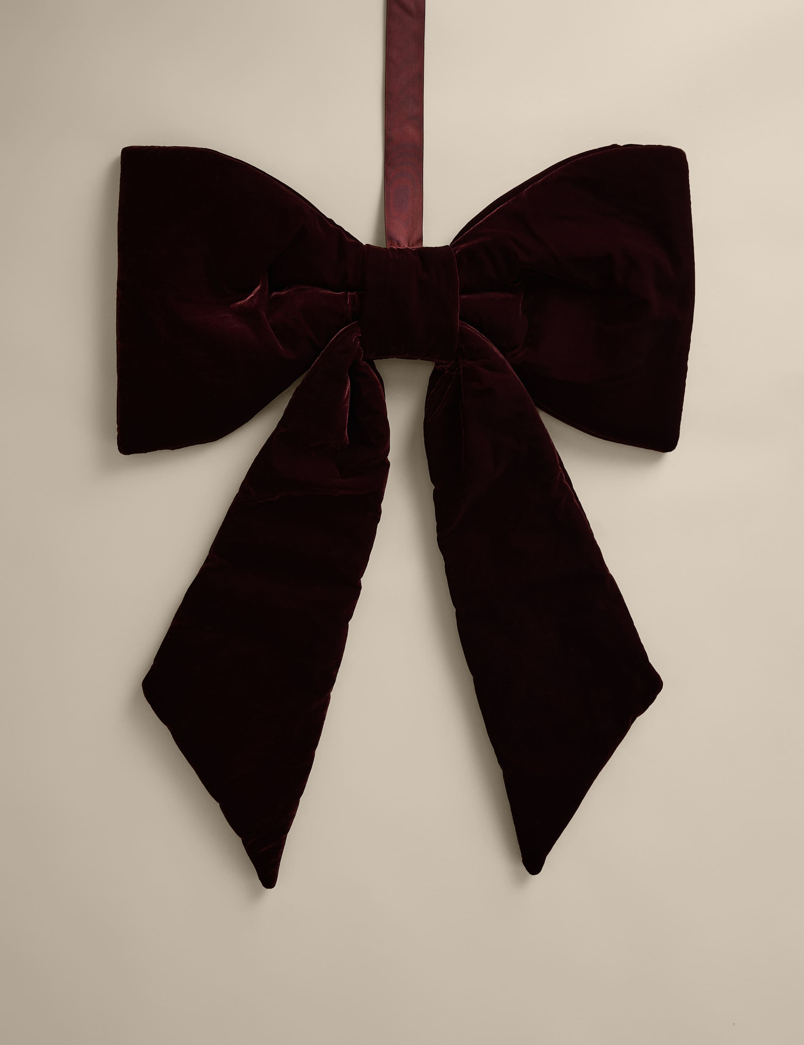 Velvet Hanging Bow Decoration 4 of 4