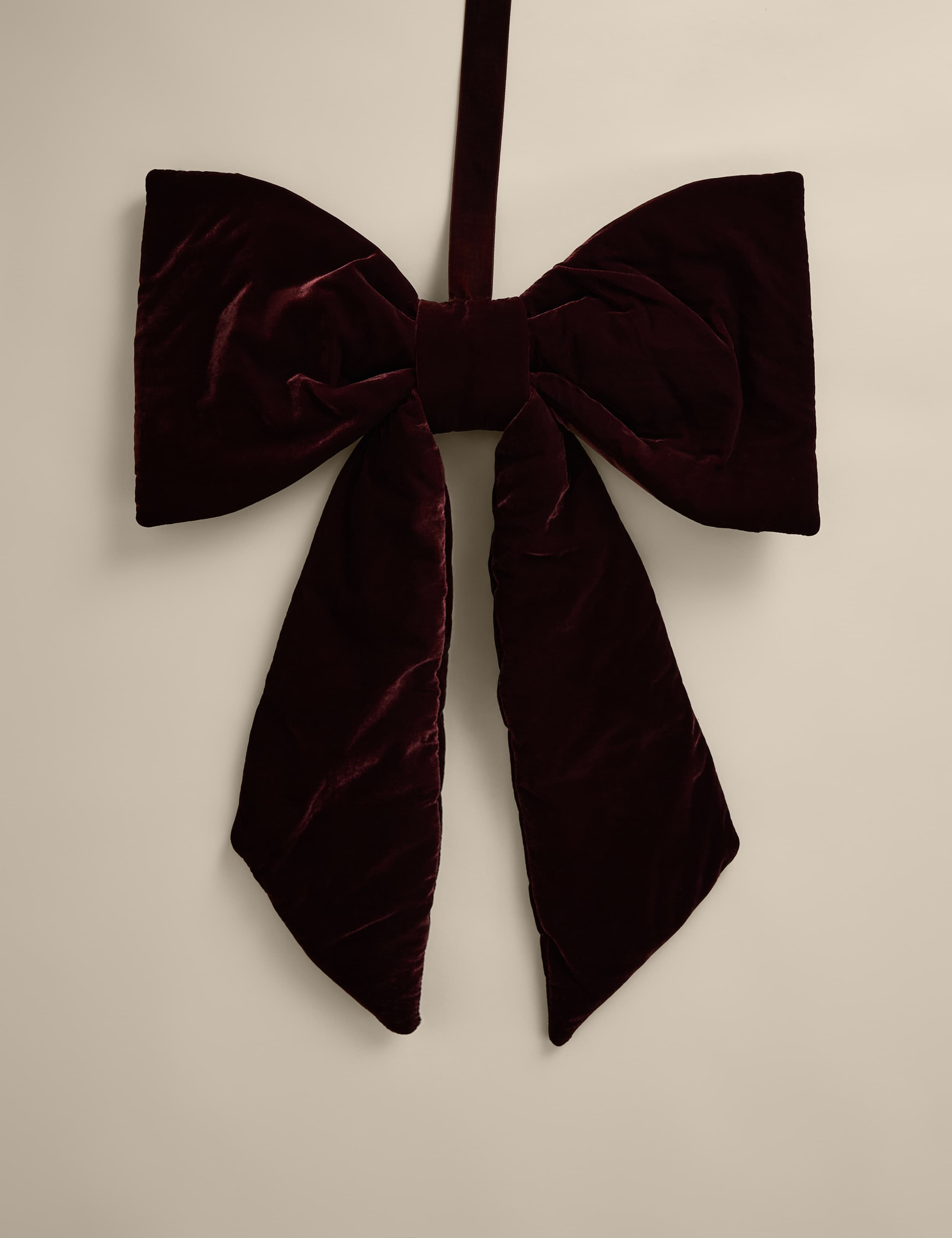 Velvet Hanging Bow Decoration 2 of 4