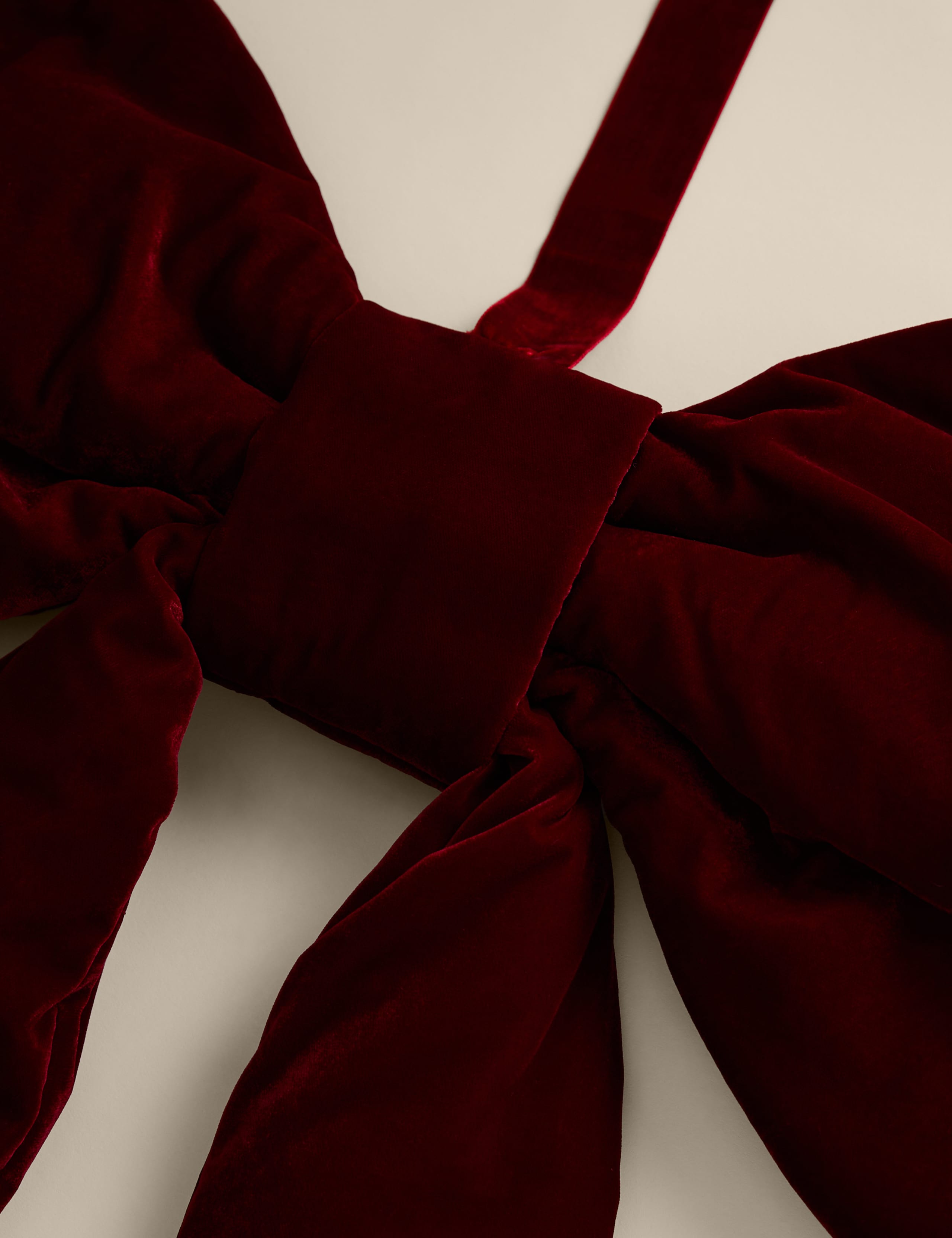 Velvet Hanging Bow Decoration 3 of 4