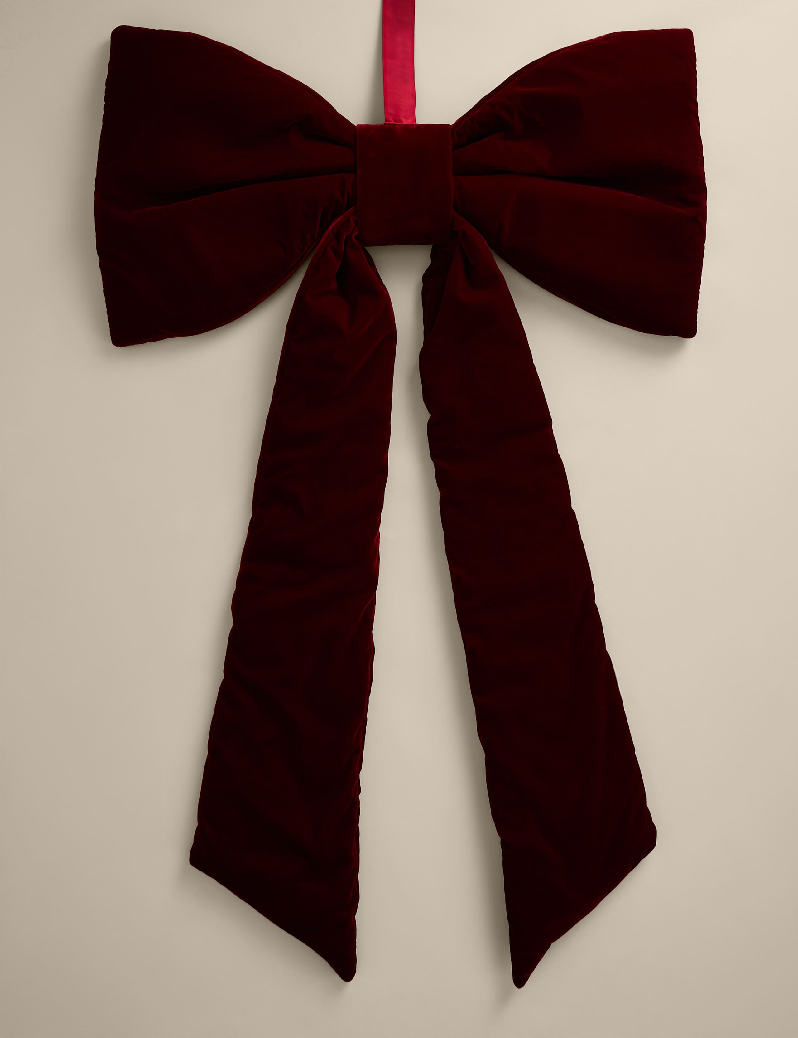Velvet Hanging Bow Decoration 4 of 4