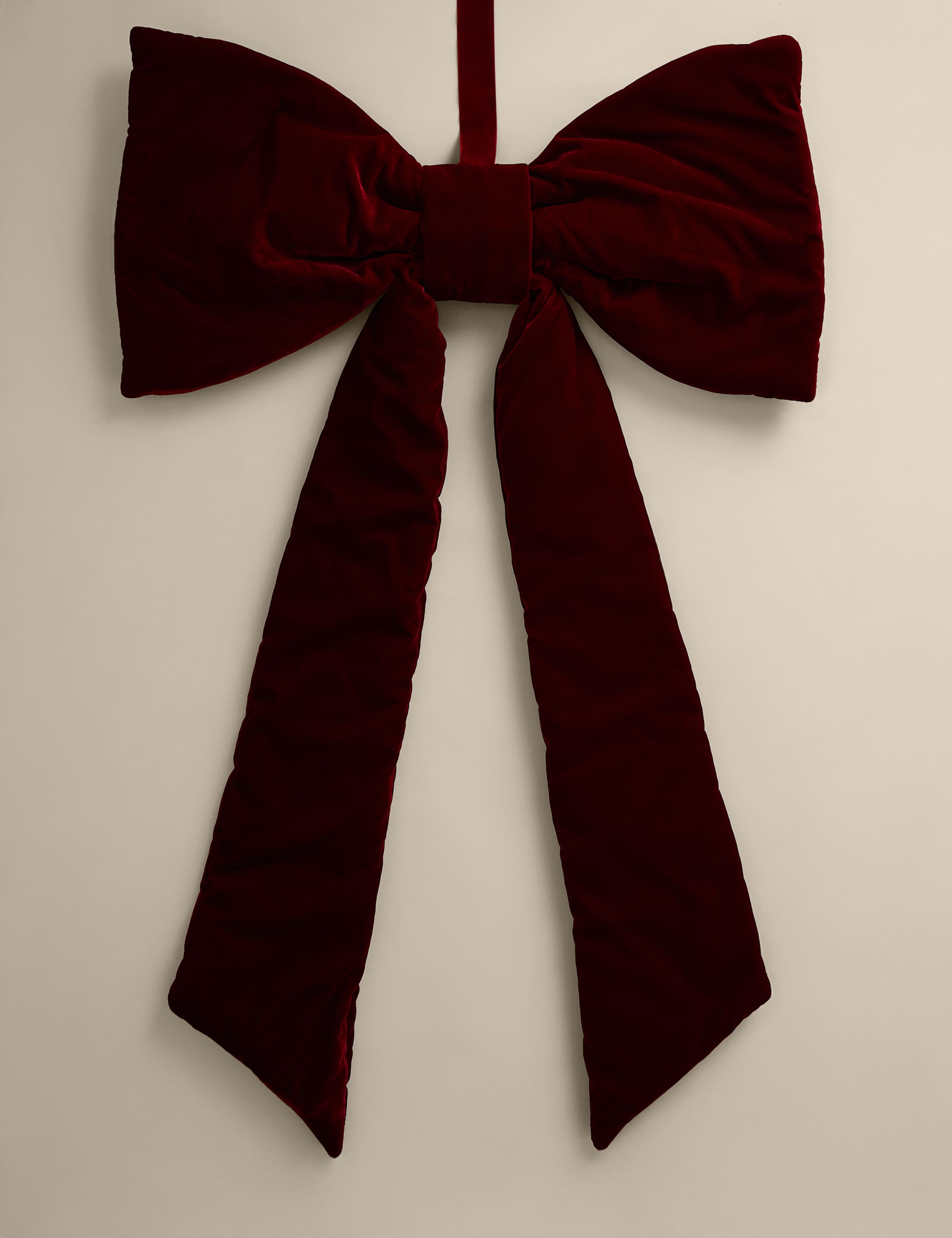 Velvet Hanging Bow Decoration 2 of 4