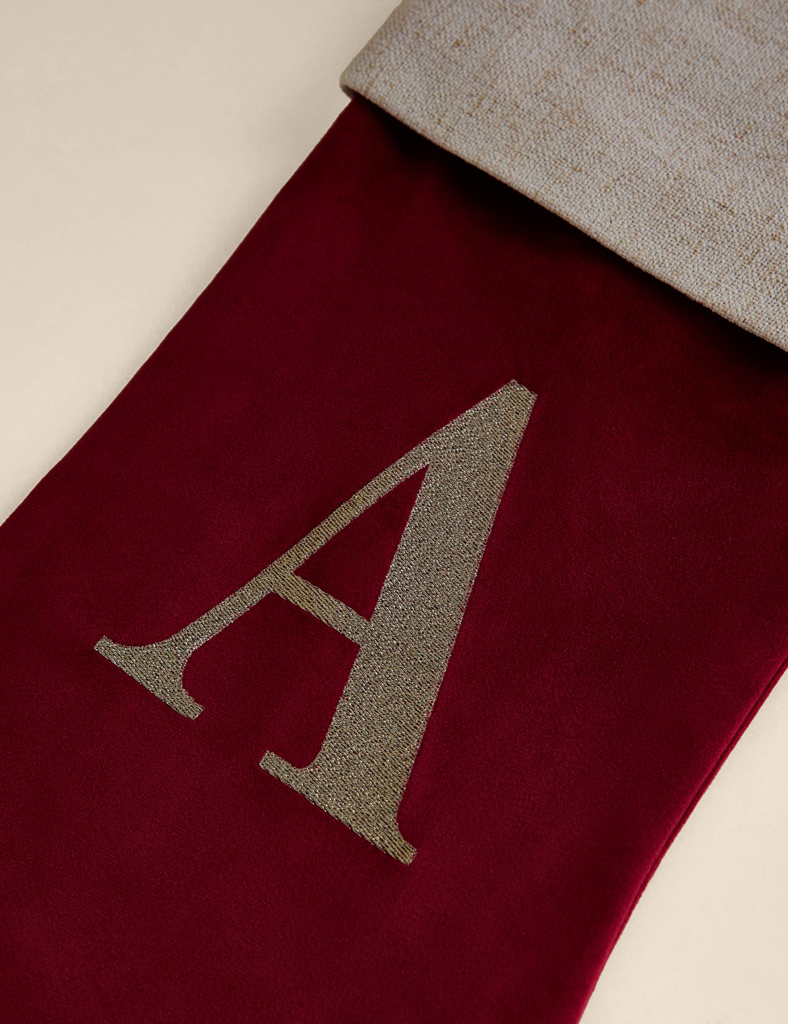 Alphabet Velvet Stocking 3 of 5