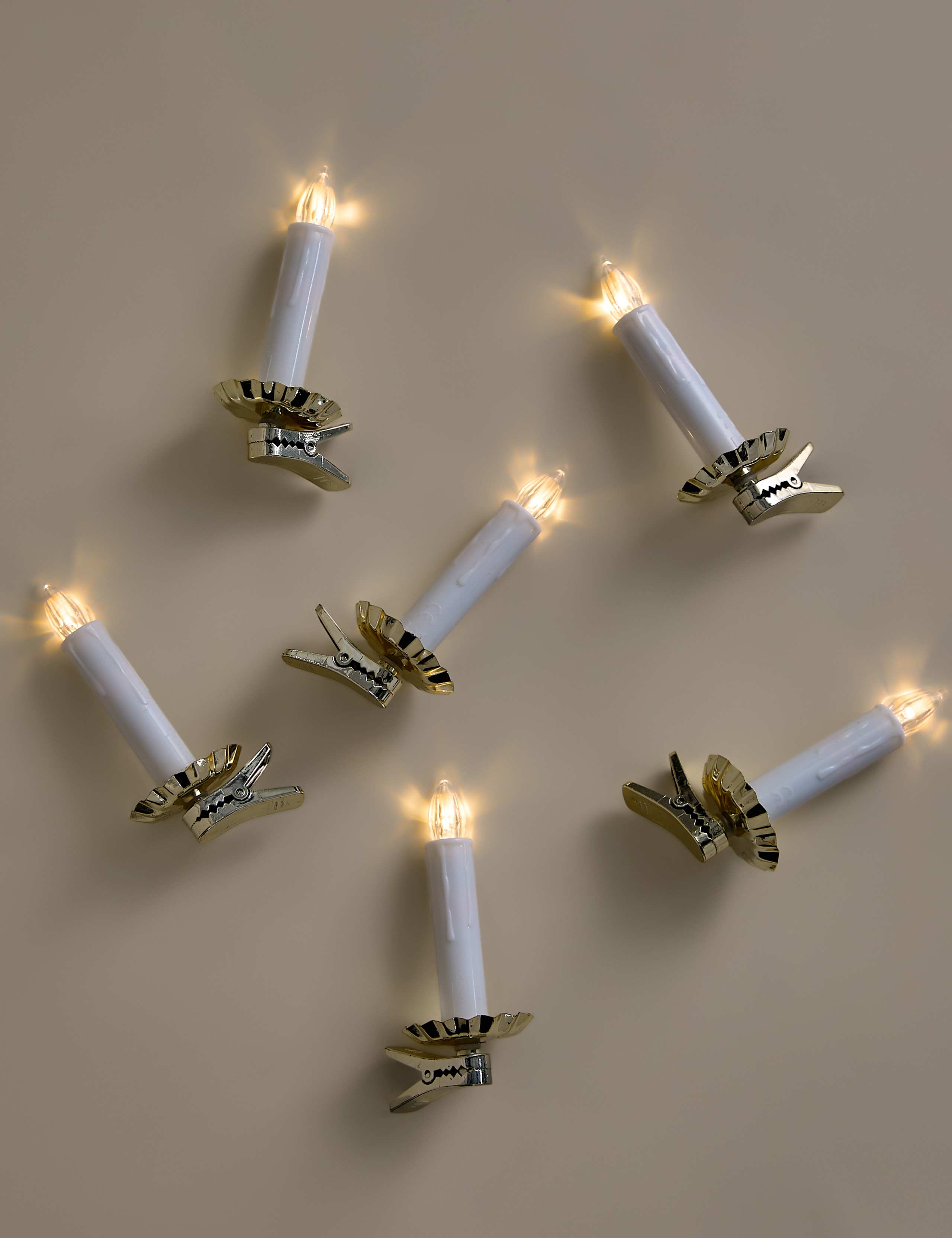6 Pack Light Up Clip-On Candle Decorations 5 of 5