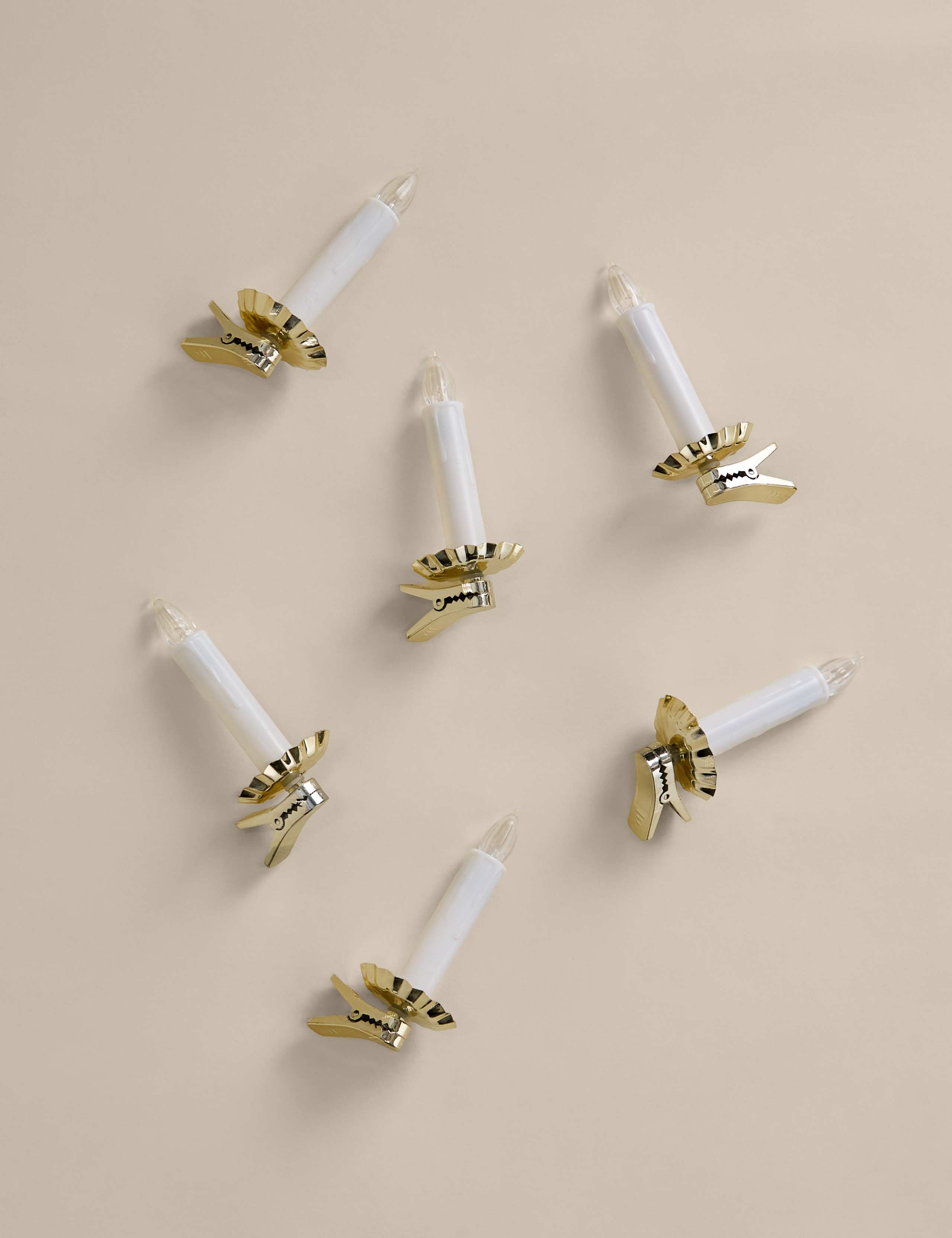 6 Pack Light Up Clip-On Candle Decorations 2 of 5