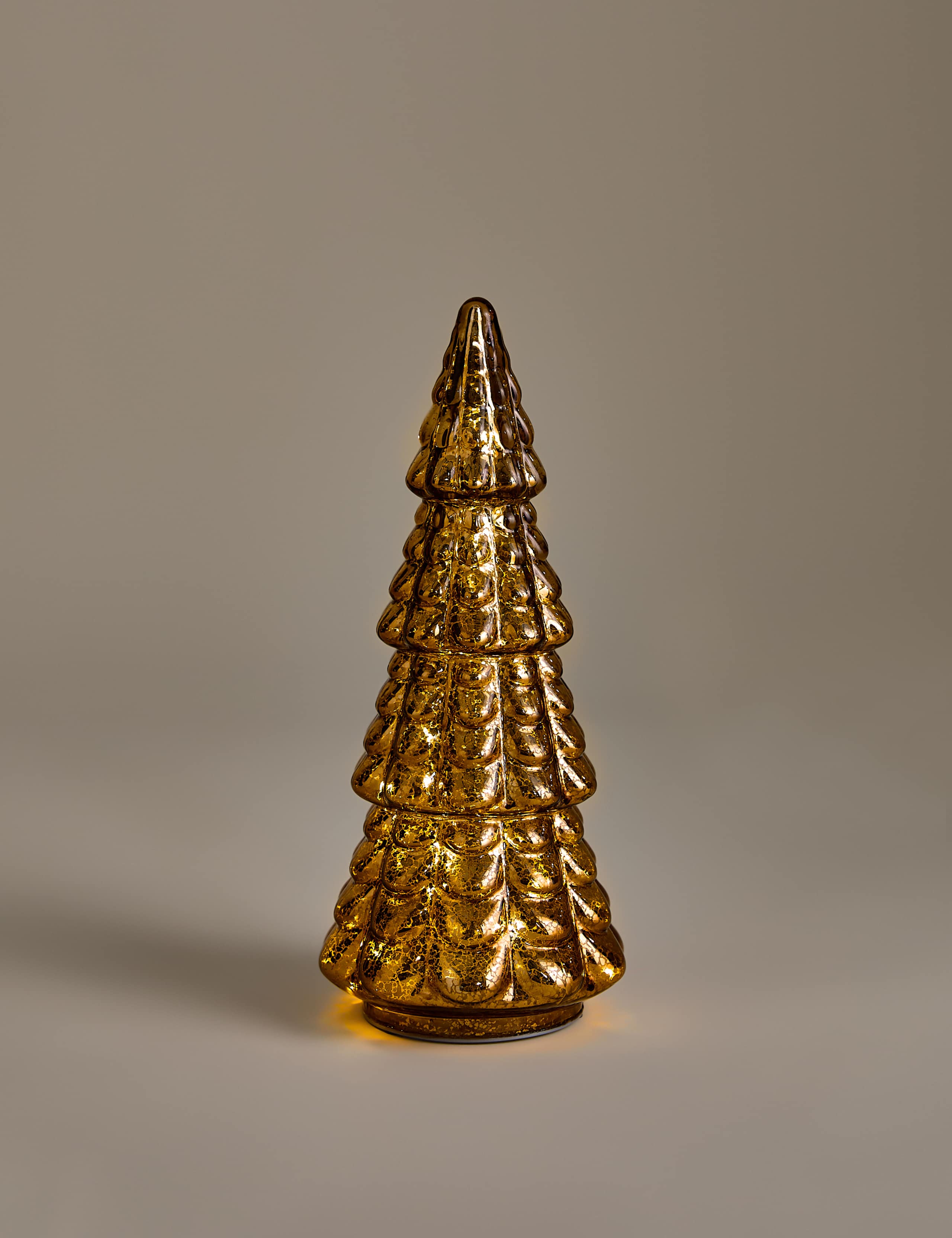 Light Up Glass Bronze Tree Room Decoration 2 of 5