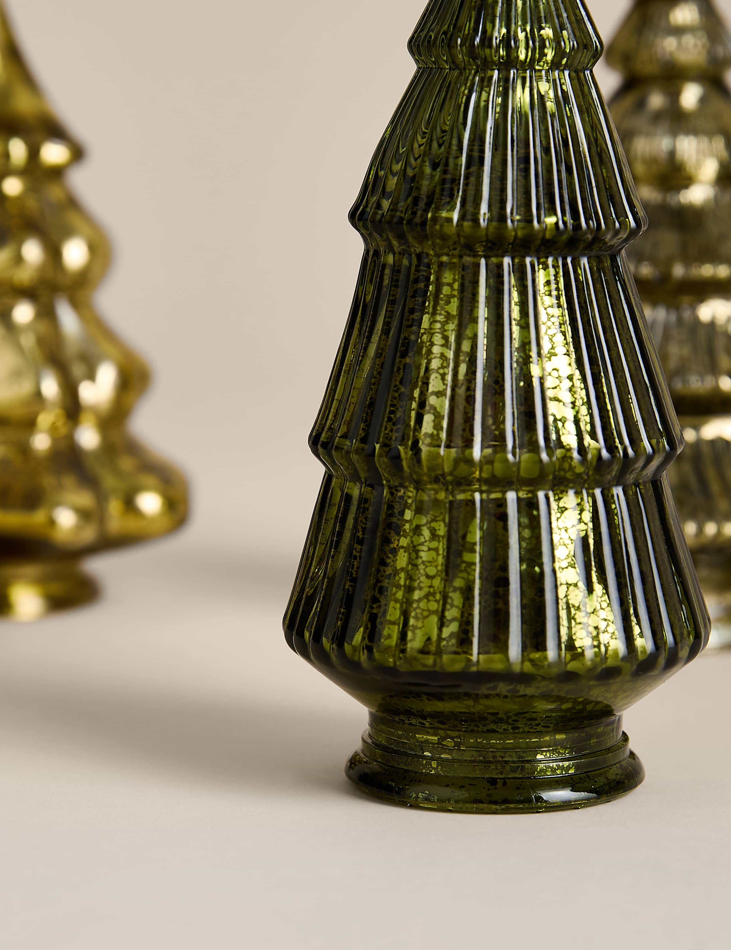 3 Pack Light Up Mini Tree Decorations 3 of 4