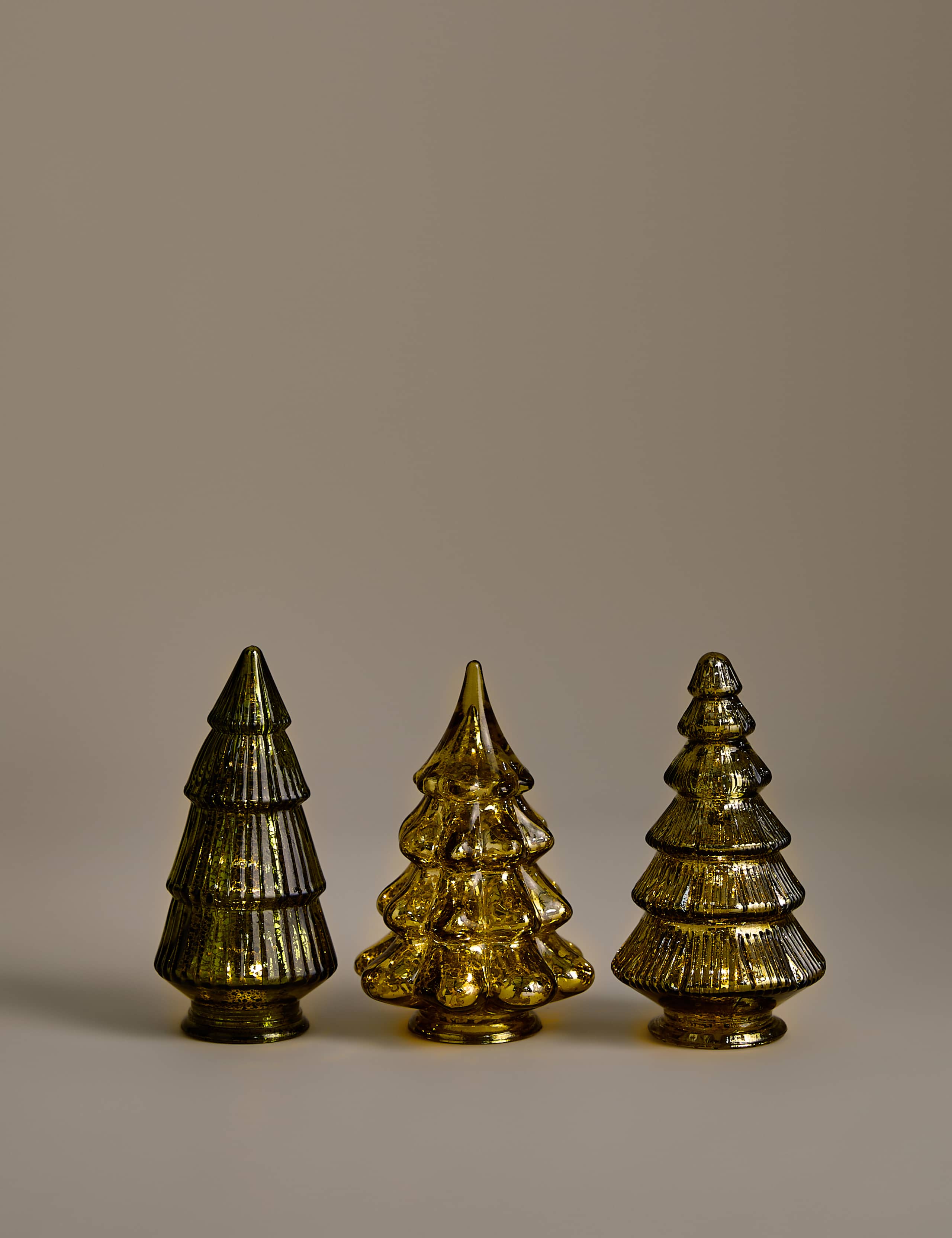 3 Pack Light Up Mini Tree Decorations 1 of 4