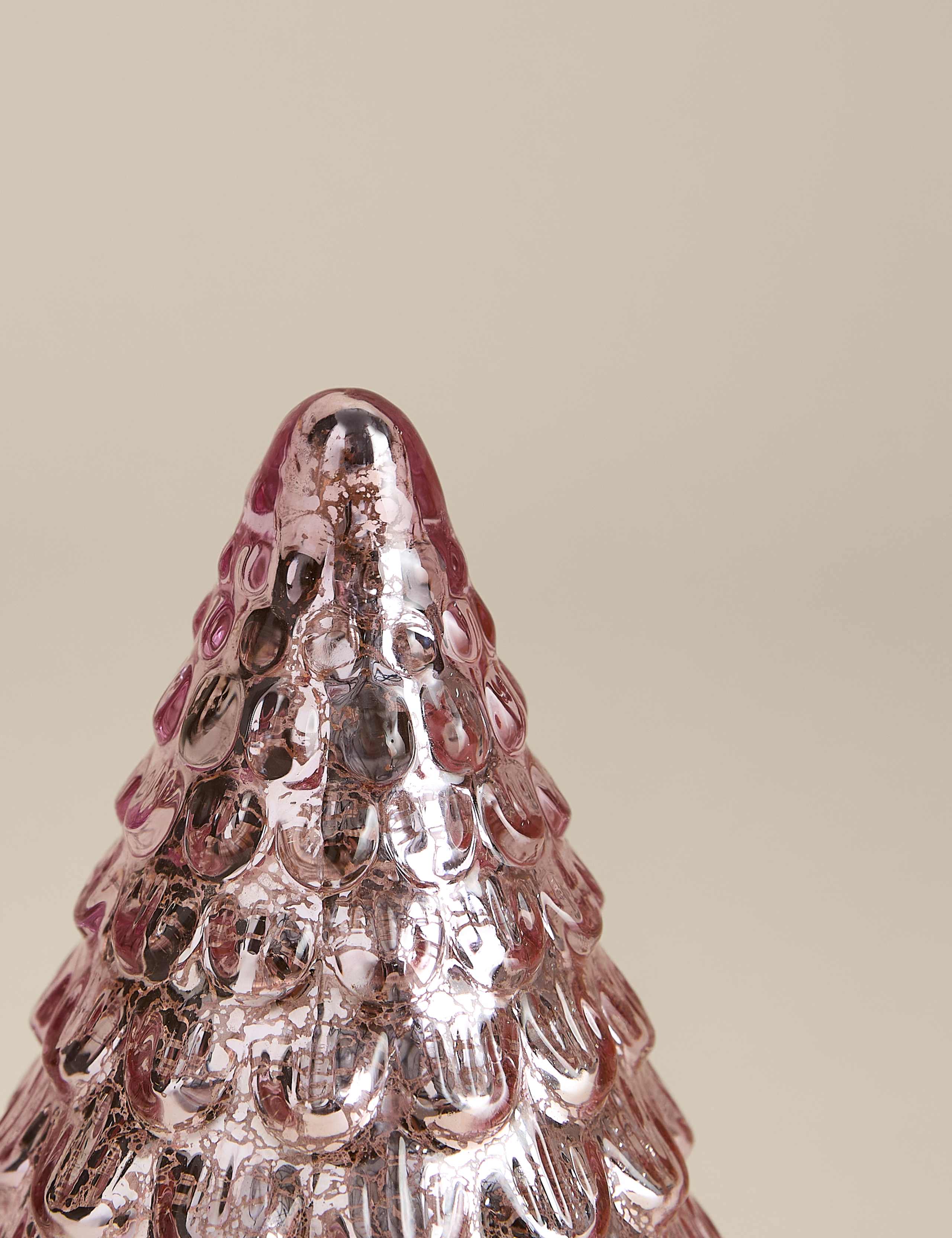 Mercury Glass Light Up Tree Decoration 2 of 4