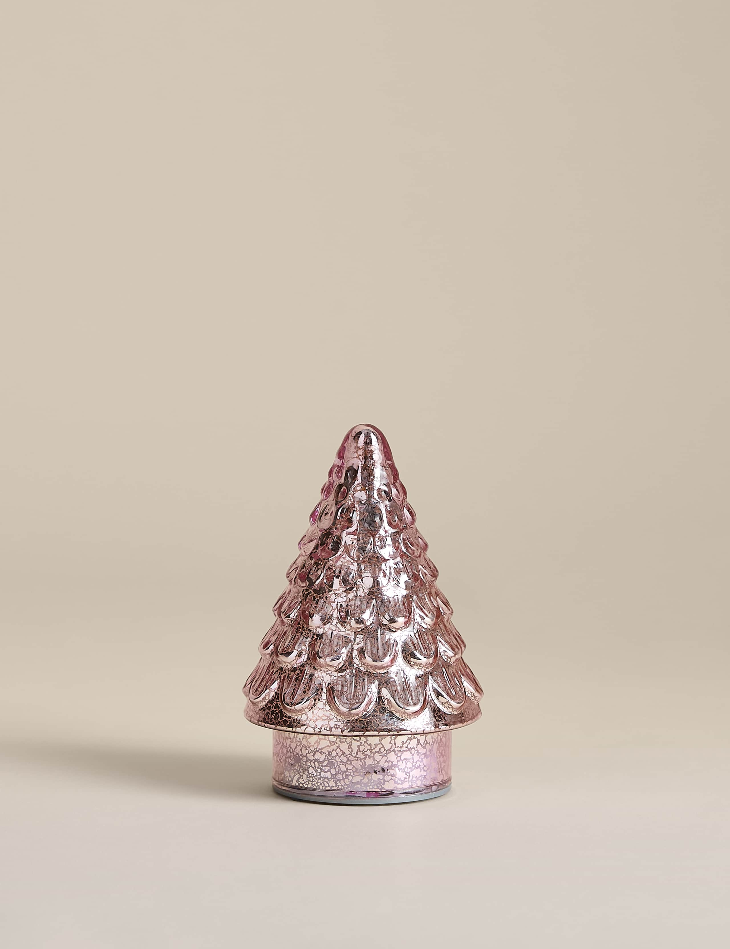 Mercury Glass Light Up Tree Decoration 4 of 4