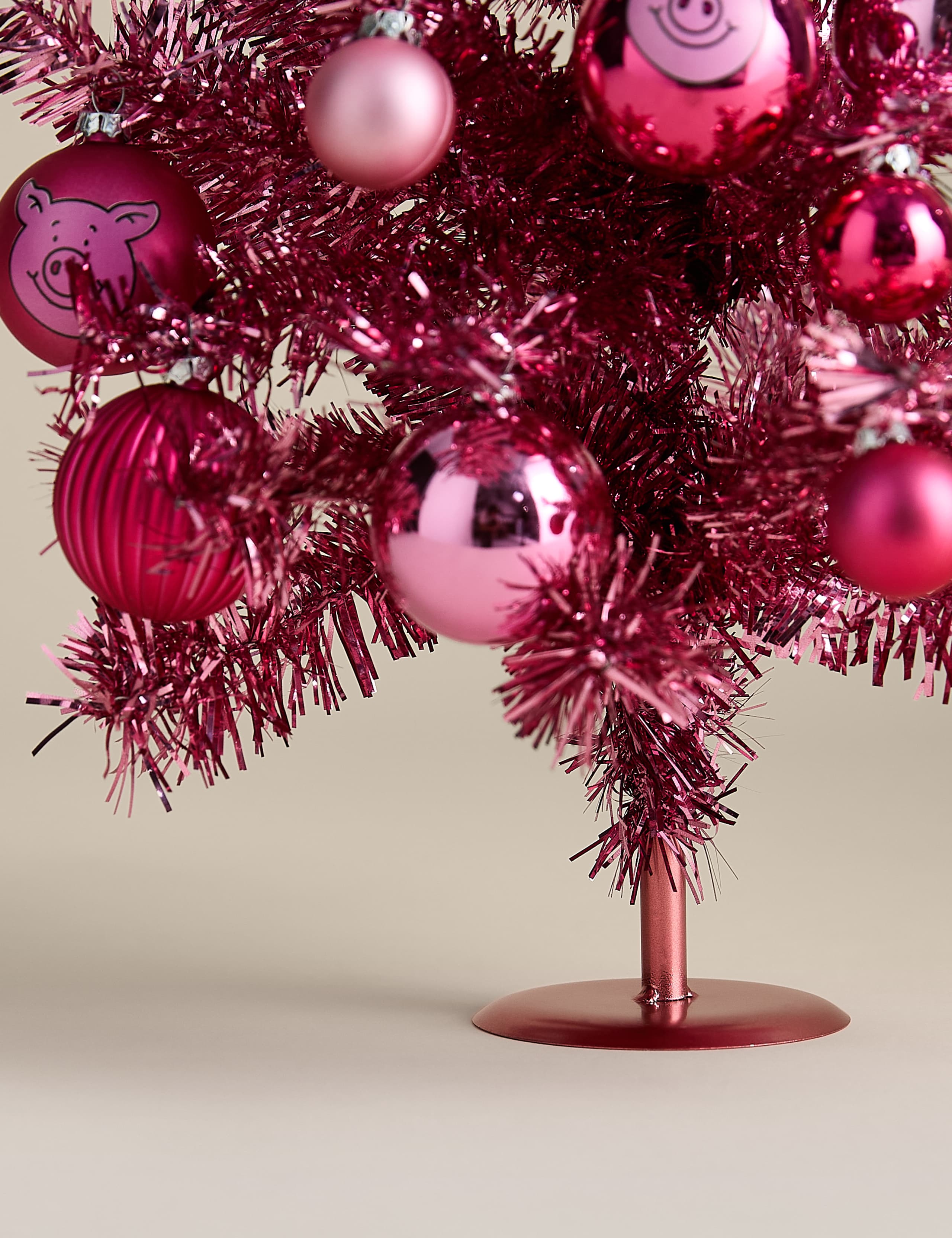 Percy Pig™ Tinsel Tree Decoration 3 of 3