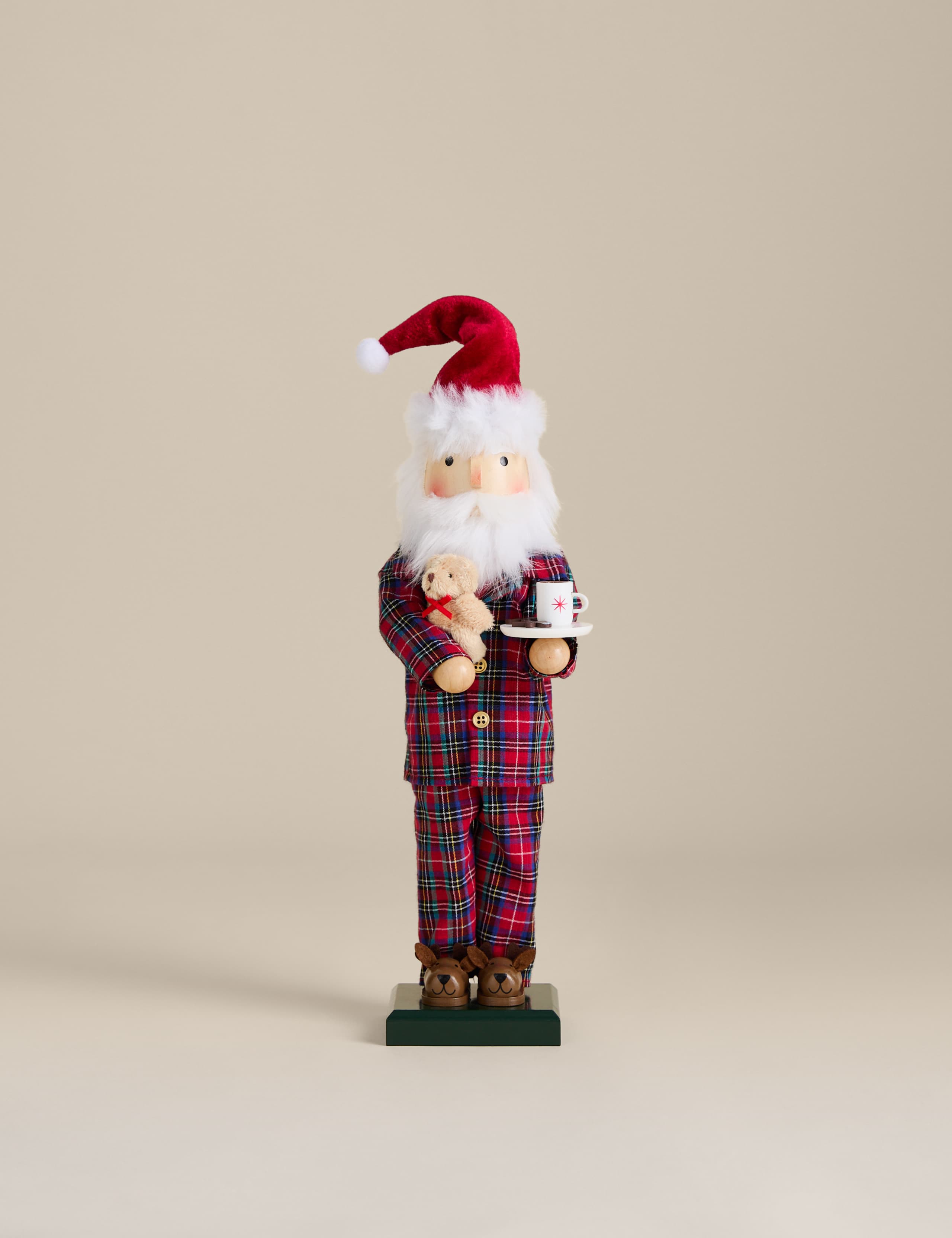 Father Christmas in PJs Decoration 1 of 3