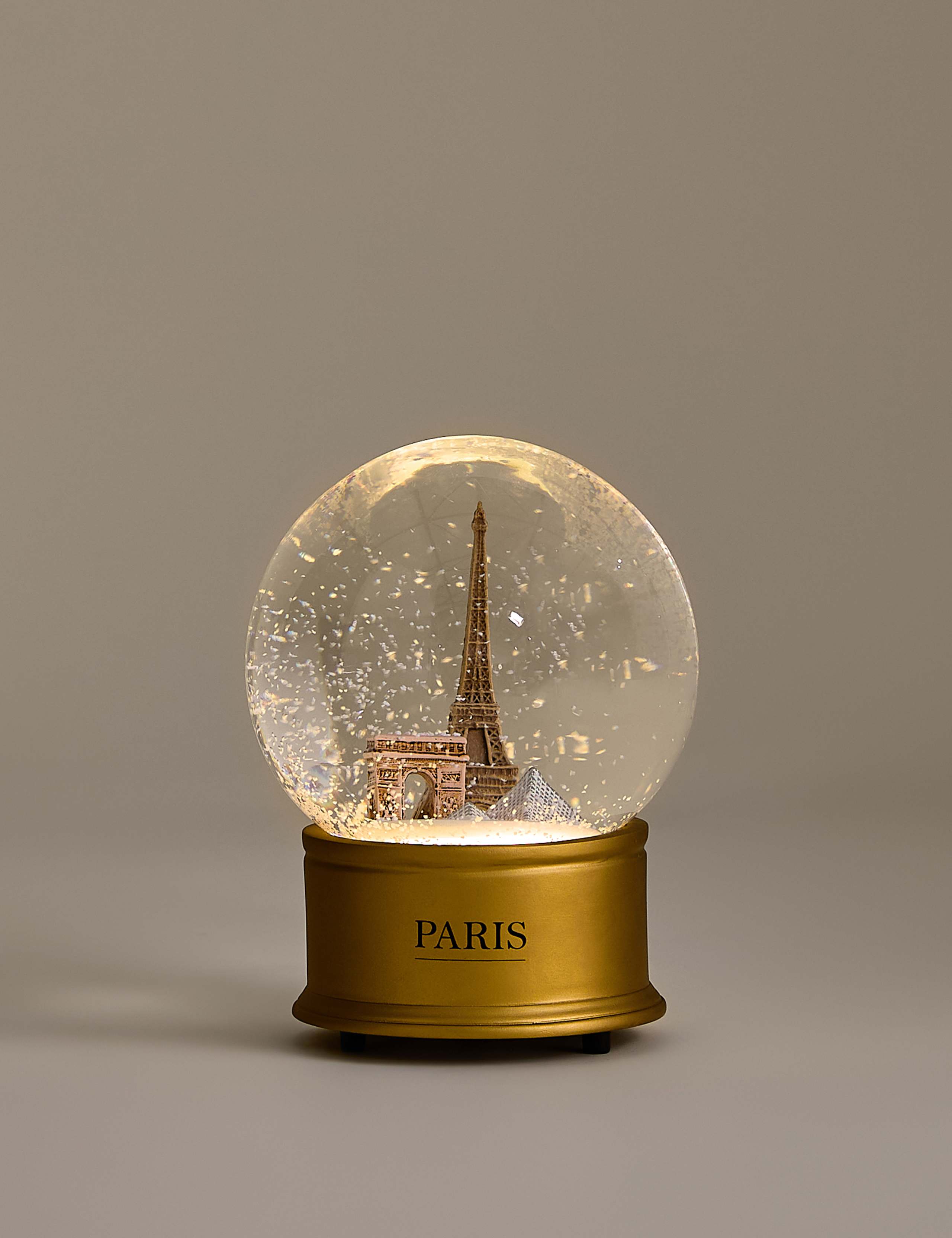 Light Up Paris Snow Globe 1 of 3