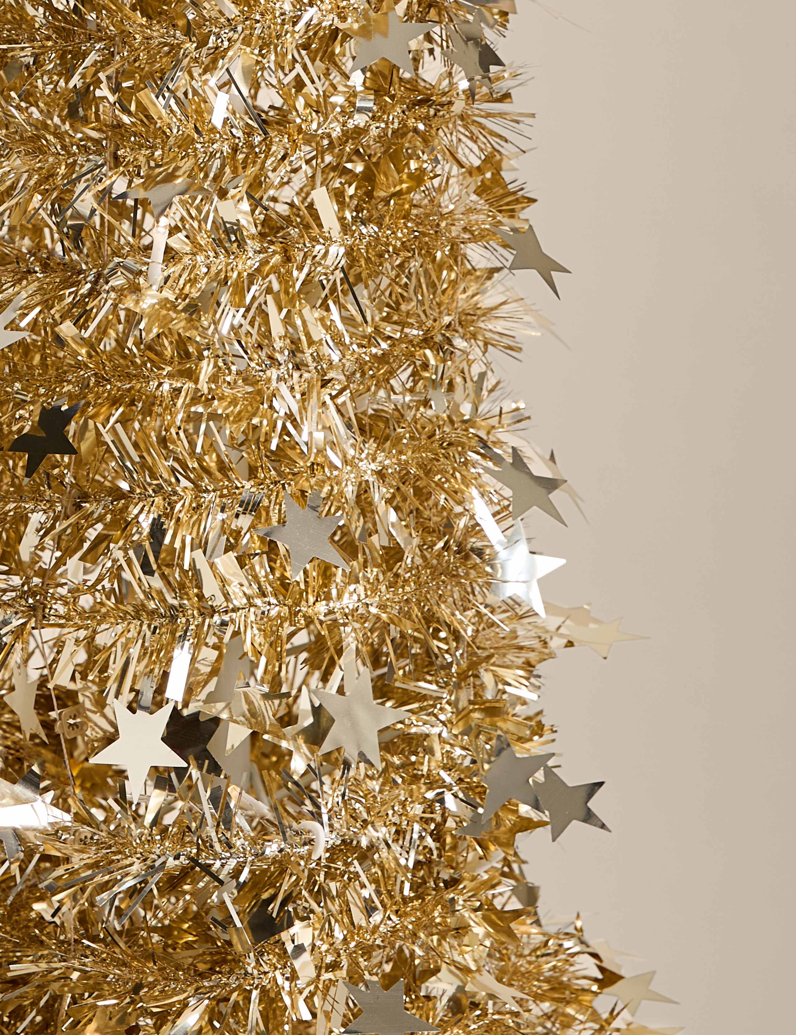 5ft Pre-Lit Tinsel Pop Up Christmas Tree 3 of 4