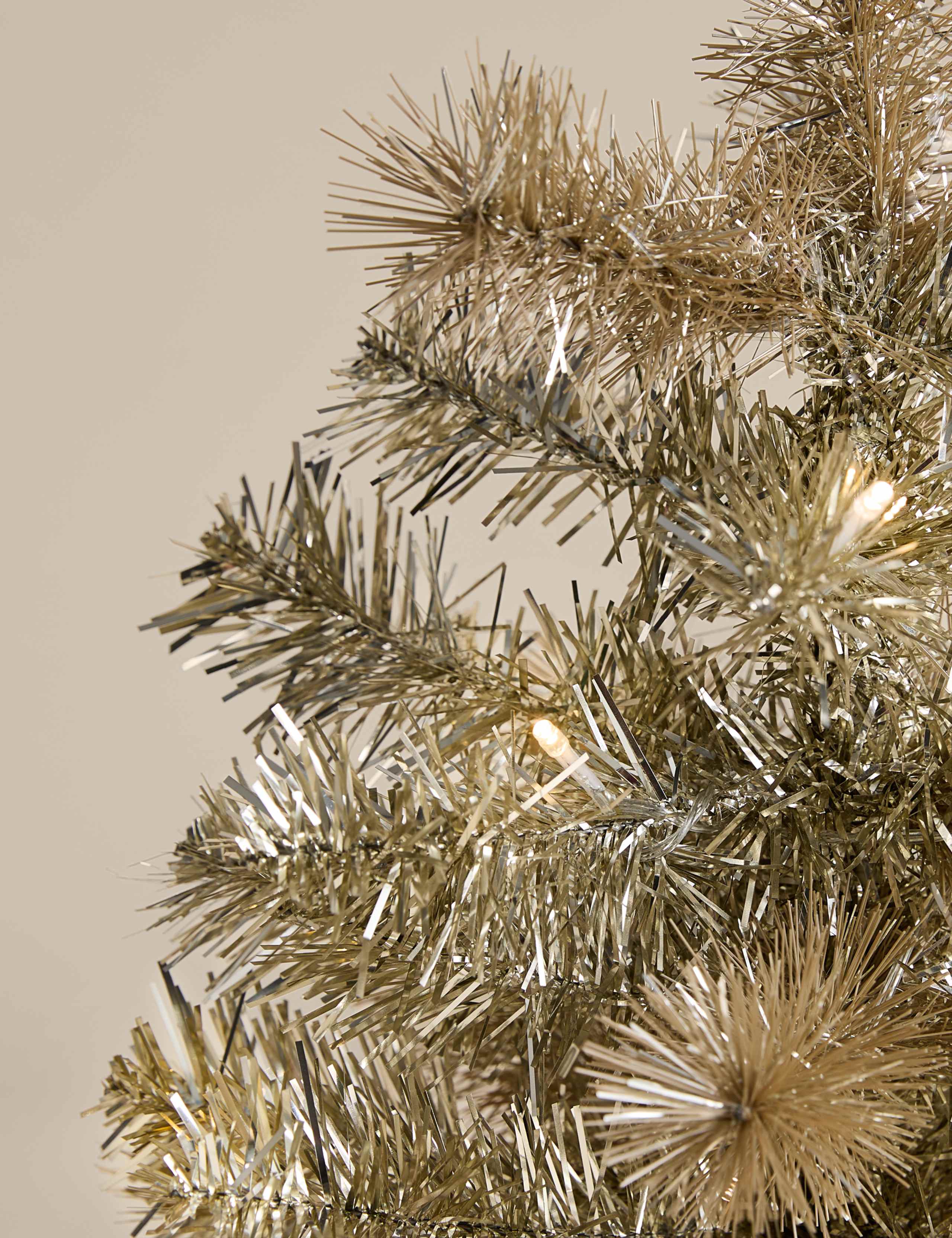 1.5ft Pre-Lit Champagne Christmas Tree 2 of 3