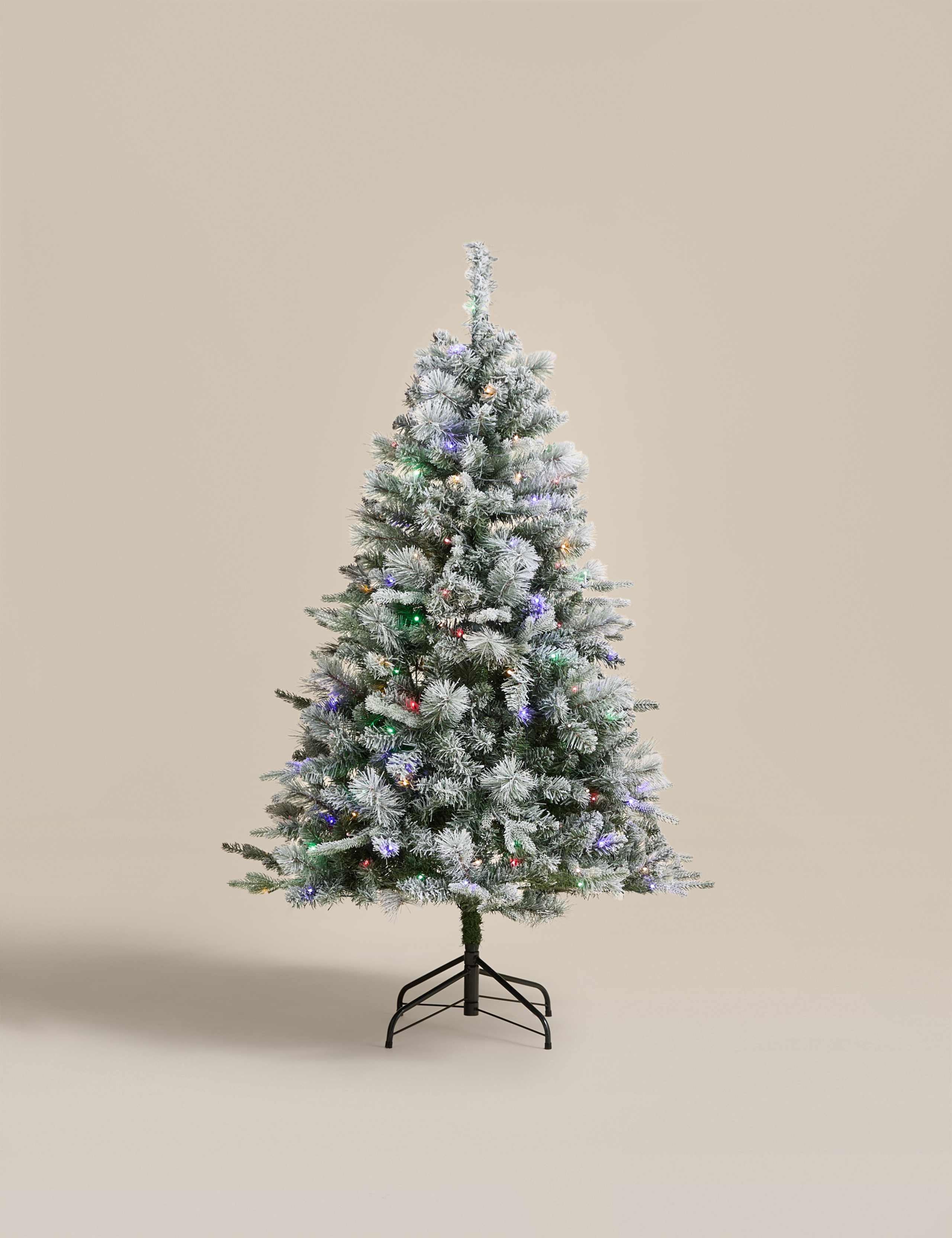 5ft Pre-Lit Snowy Monterey and Scots Pine Christmas Tree 4 of 5
