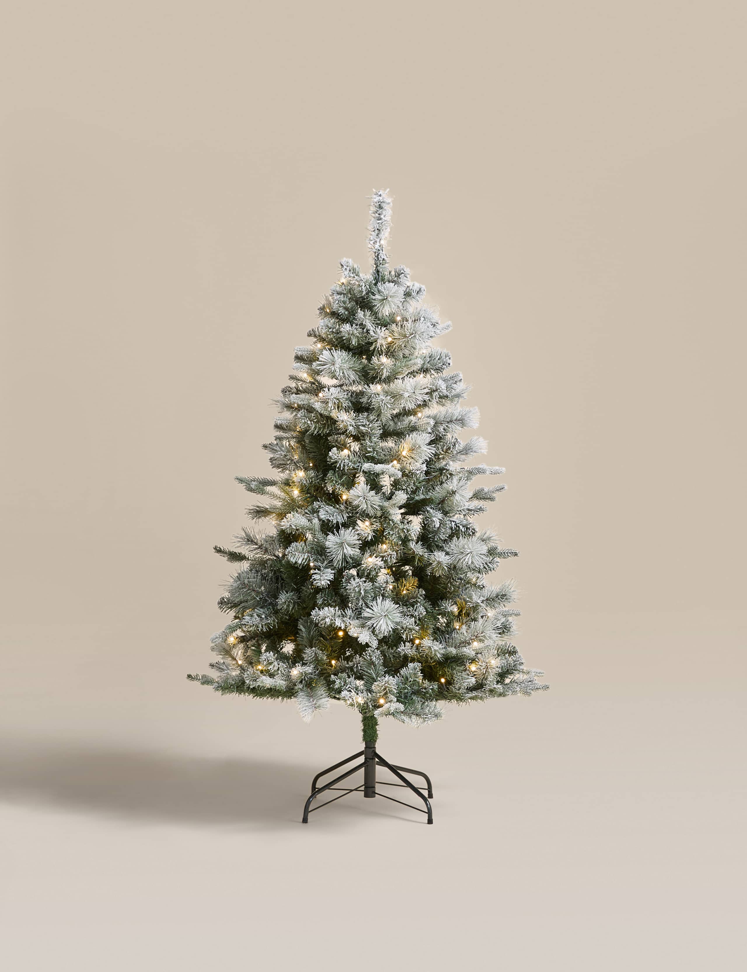 5ft Pre-Lit Snowy Monterey and Scots Pine Christmas Tree 1 of 5