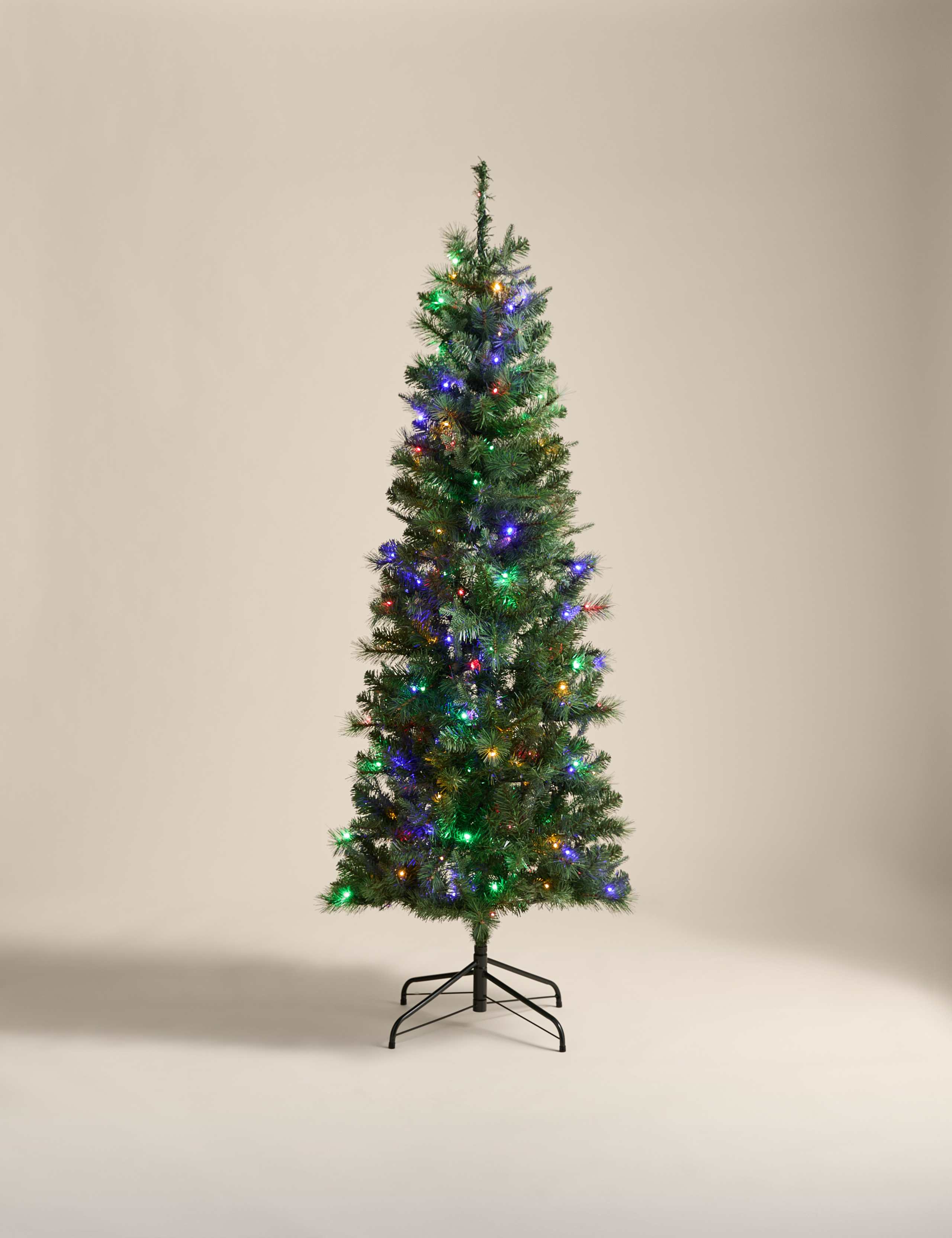 6ft Pre-Lit Slim Monterey and Scots Pine Christmas Tree 5 of 6