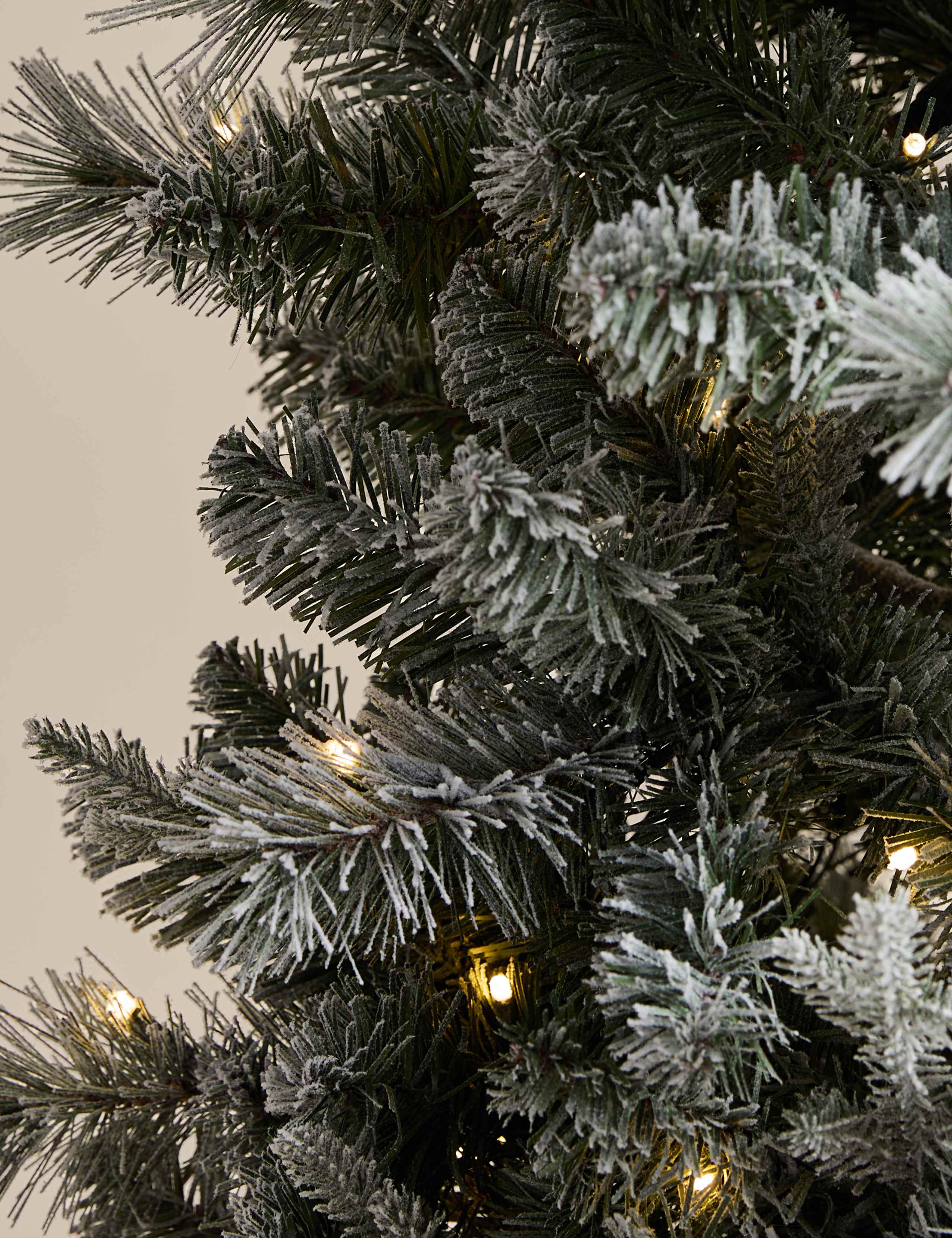 6ft Pre-Lit Slim Snowy Monterey Scots Pine Christmas Tree 2 of 5