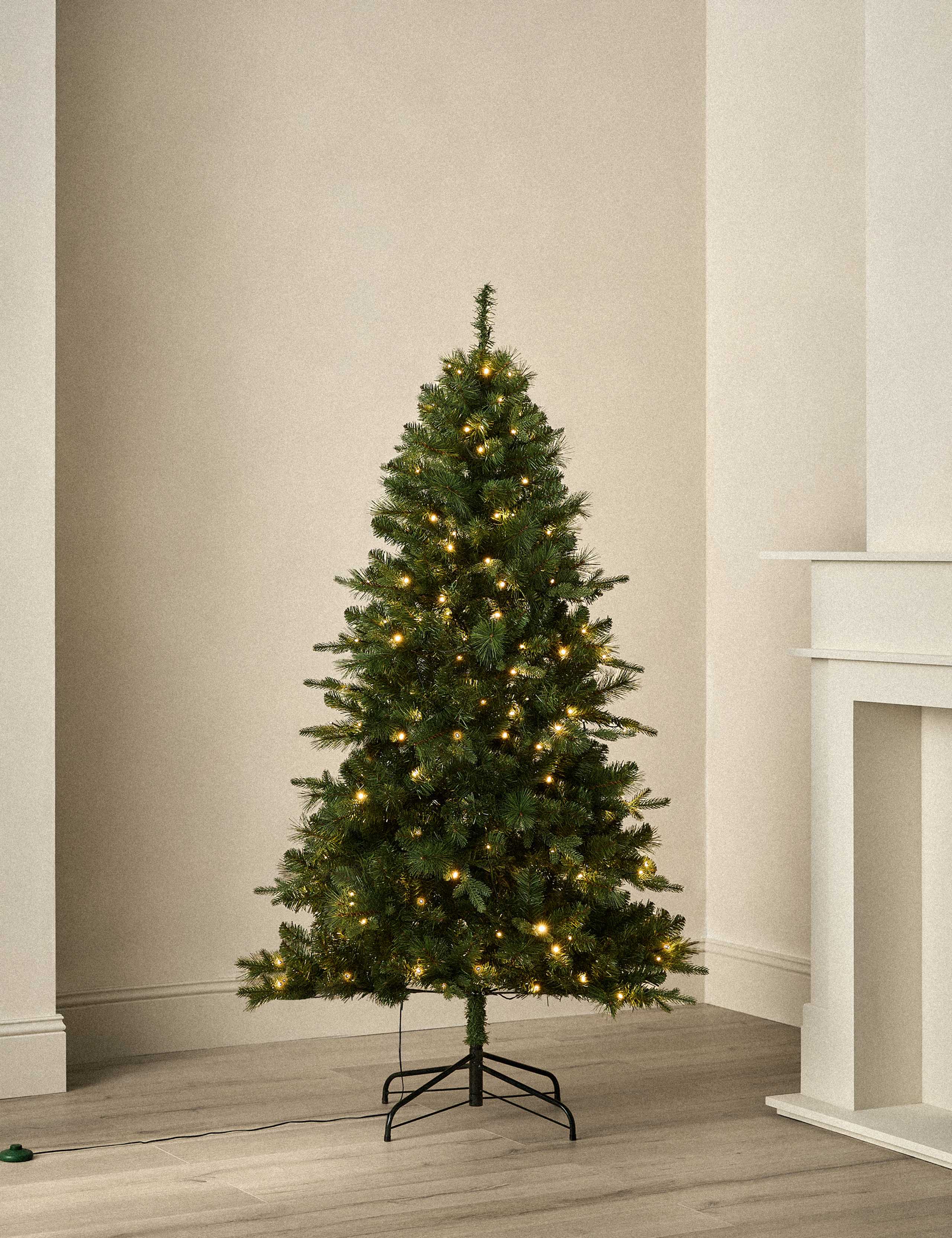 6ft Lit Monterey and Scots Pine Christmas Tree 1 of 6
