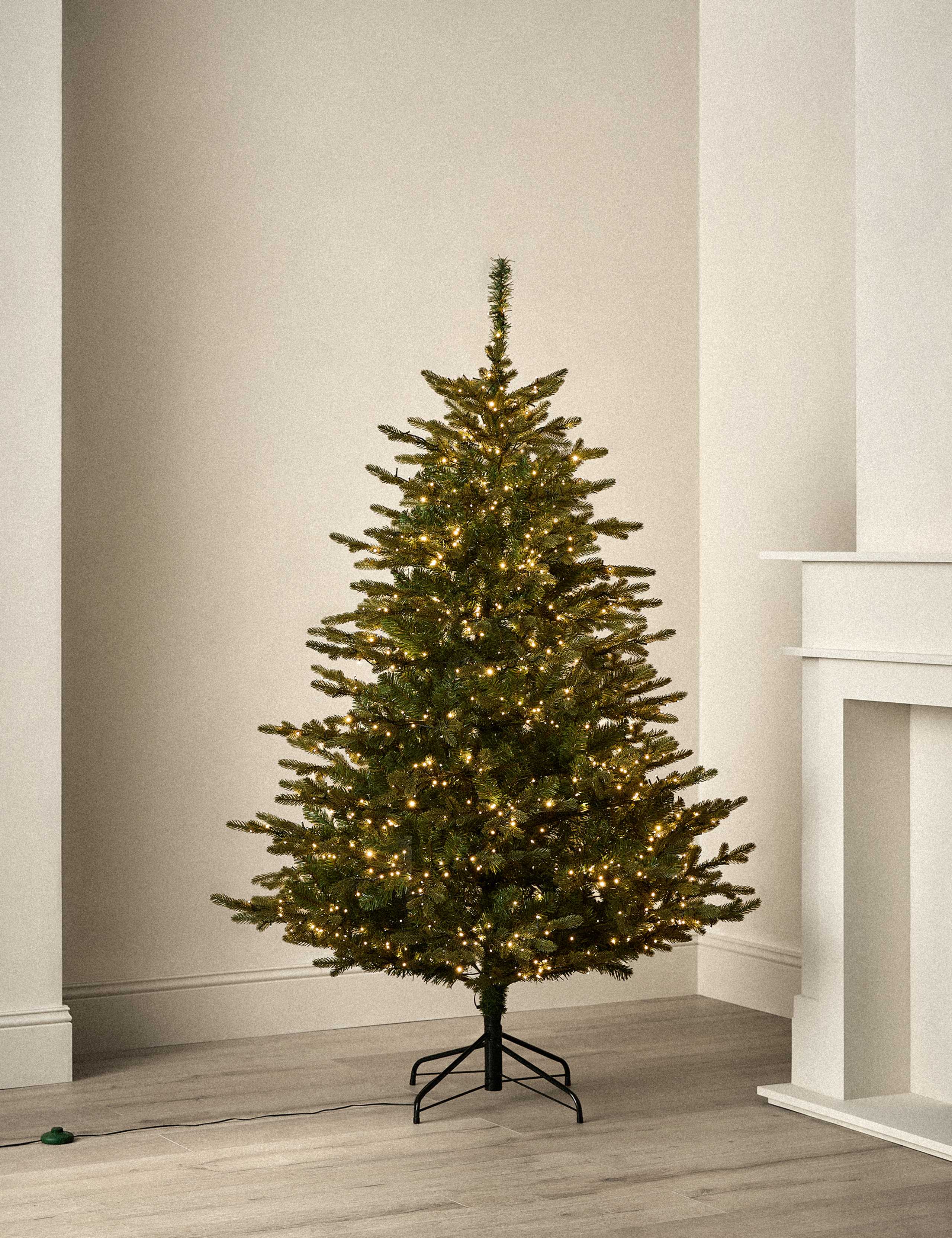 6ft Pre-Lit Grand Fir Christmas Tree 1 of 6