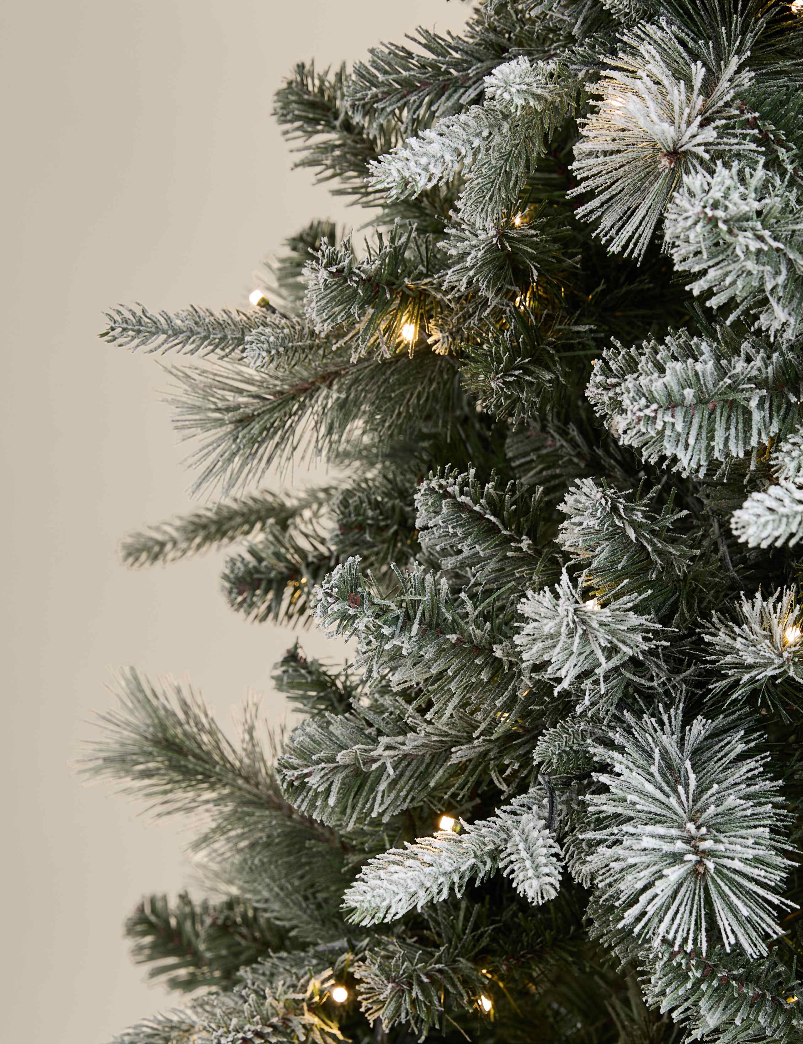 7ft Pre-Lit Snowy Monterey and Scots Pine Christmas Tree 2 of 5