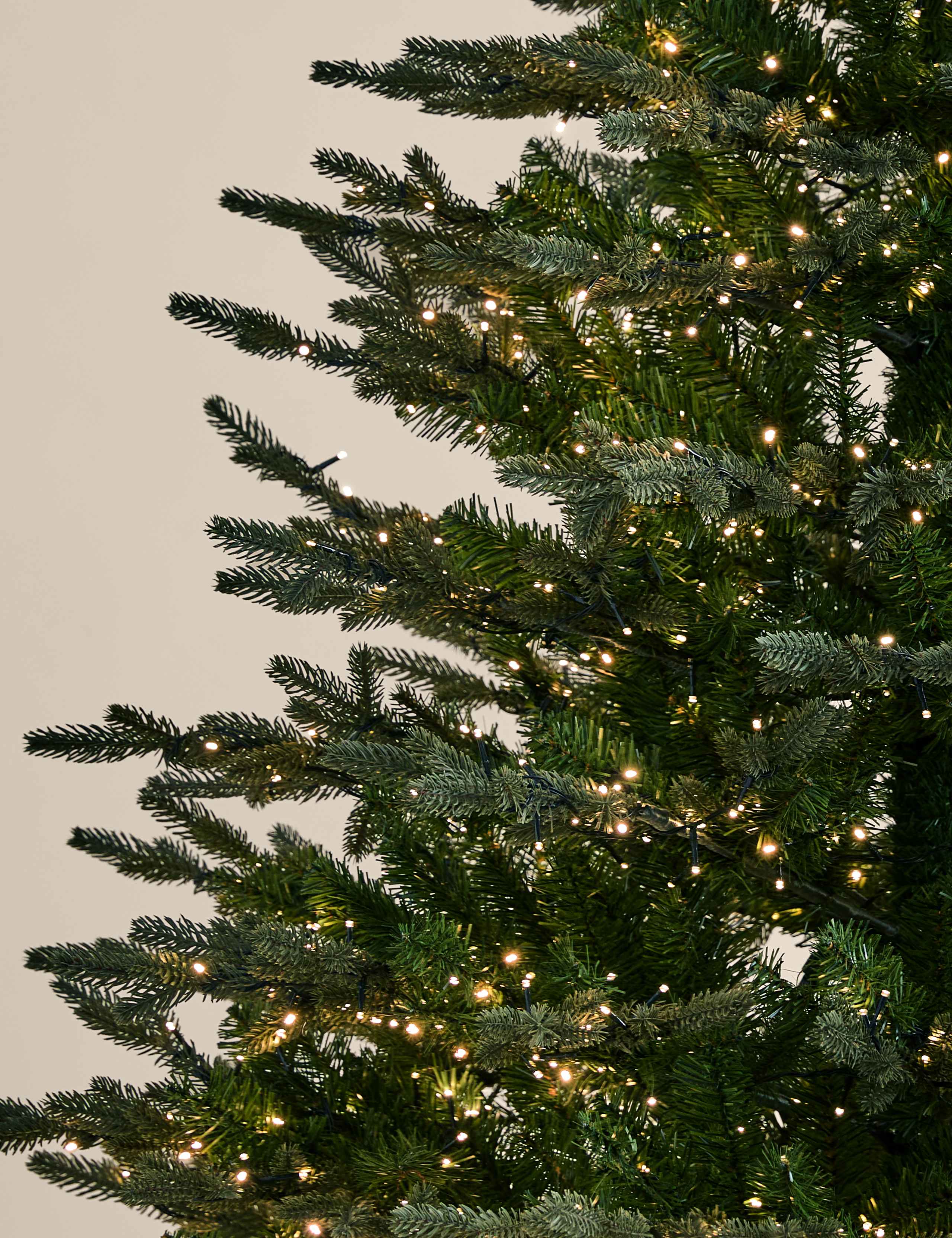 7ft Pre Lit Grand Fir Christmas Tree 3 of 4