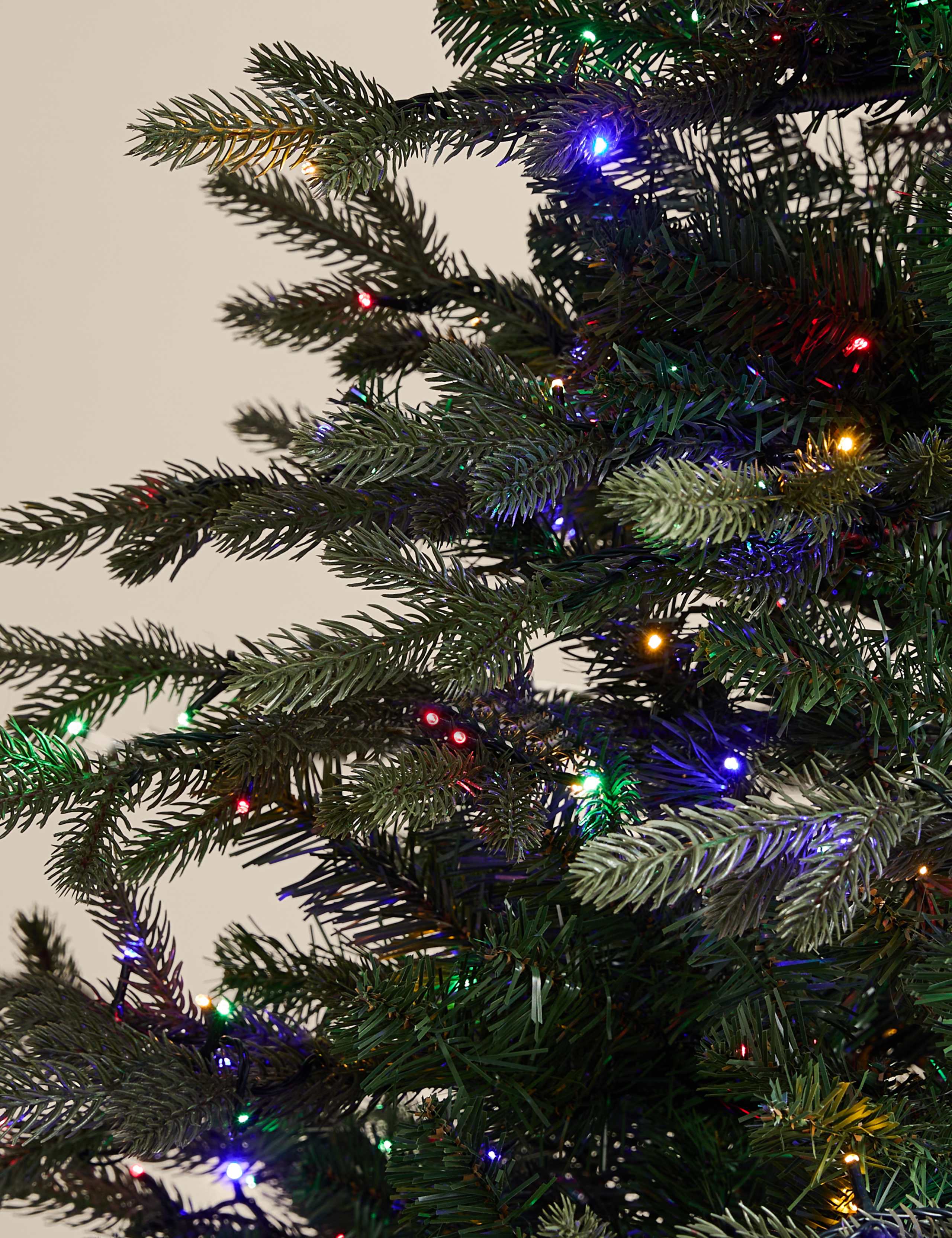 7ft Pre Lit Grand Fir Christmas Tree 4 of 4
