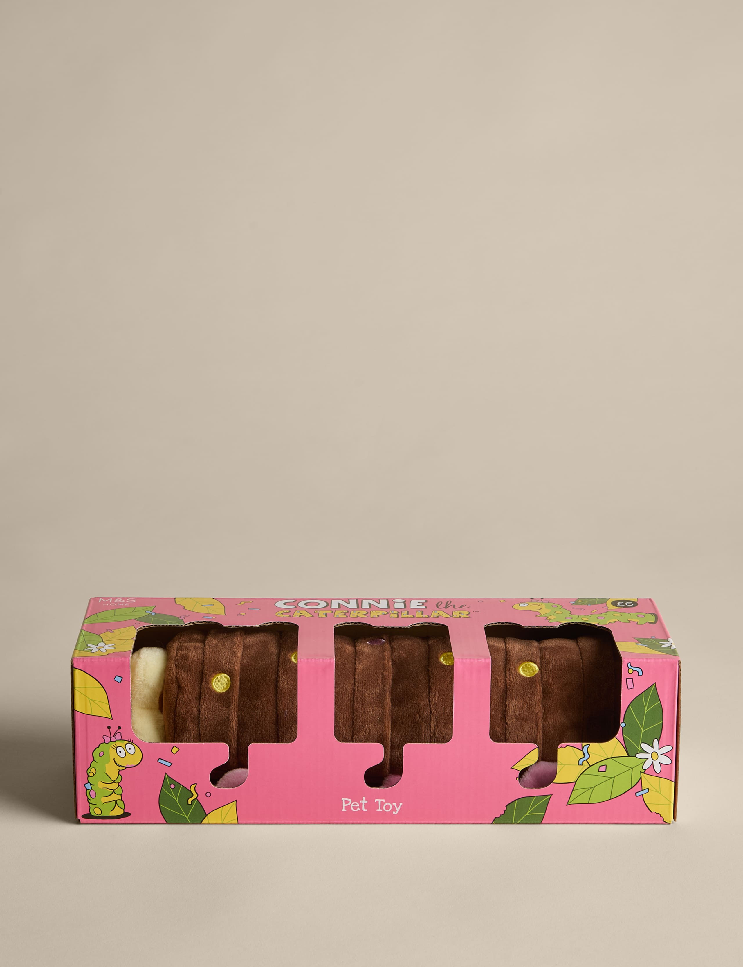 Connie the Caterpillar Cake Plush Pet Toy 3 of 3
