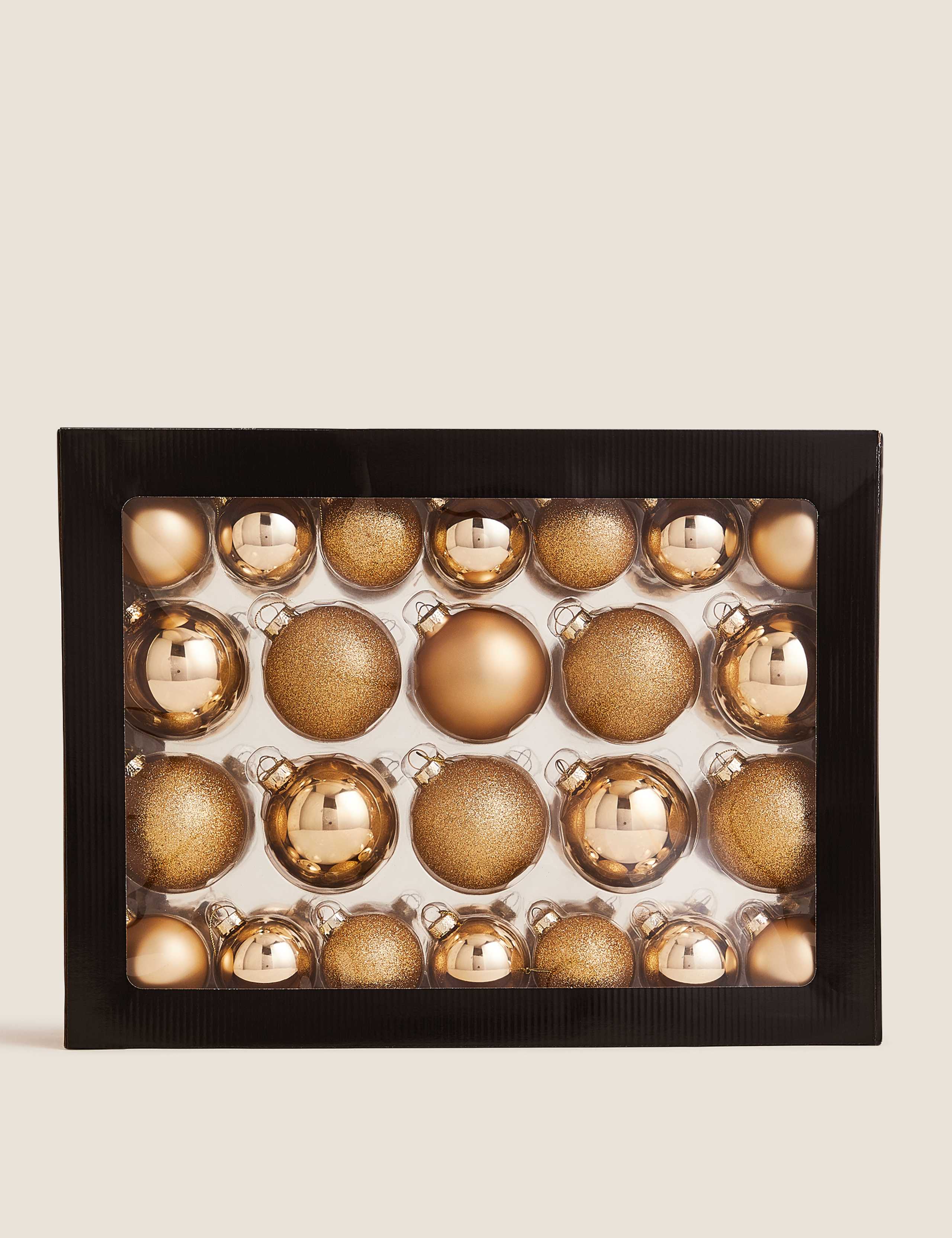 Set of 48 Glass Christmas Baubles 2 of 2