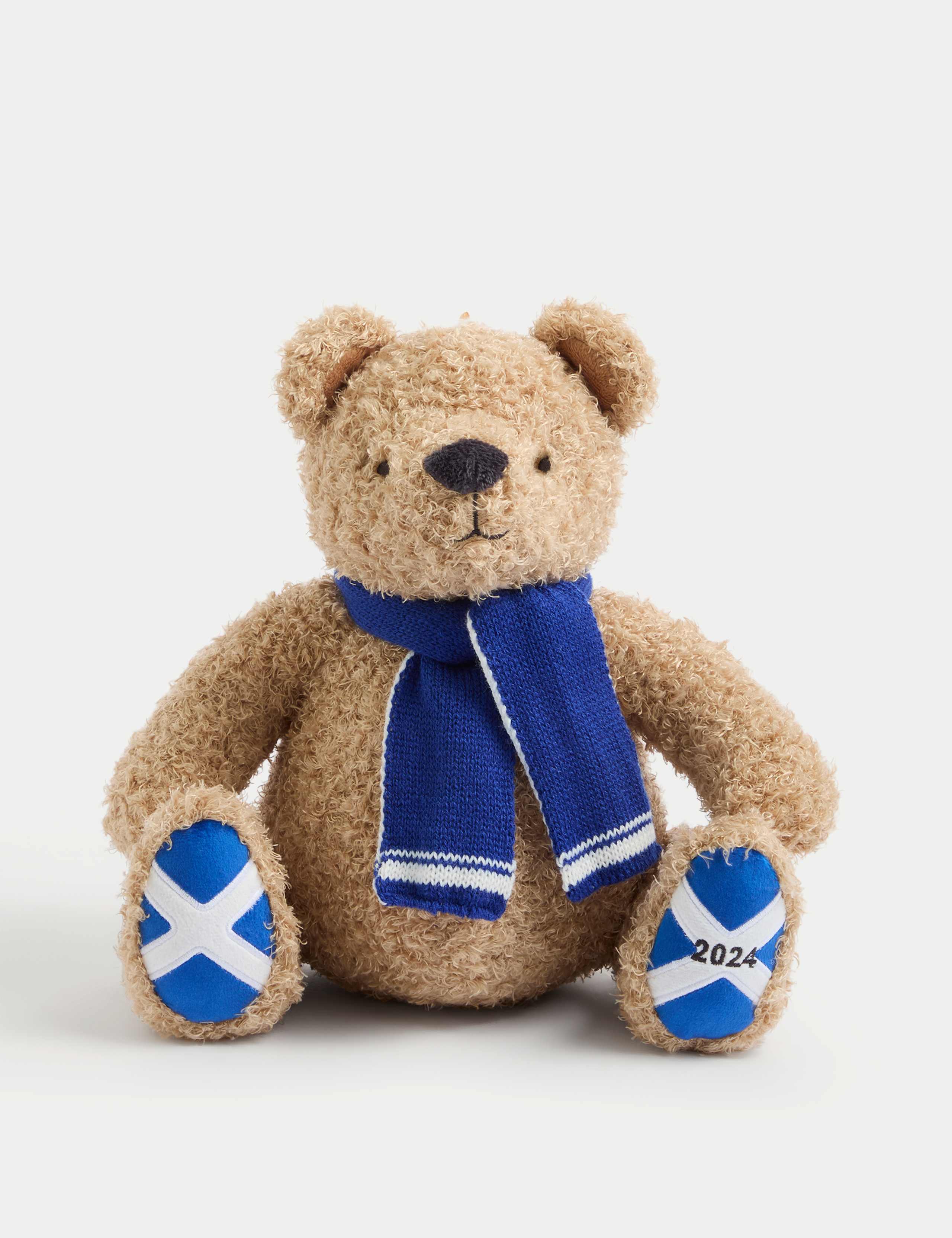 Spencer Bear™ Blue Scarf Soft Toy 1 of 3