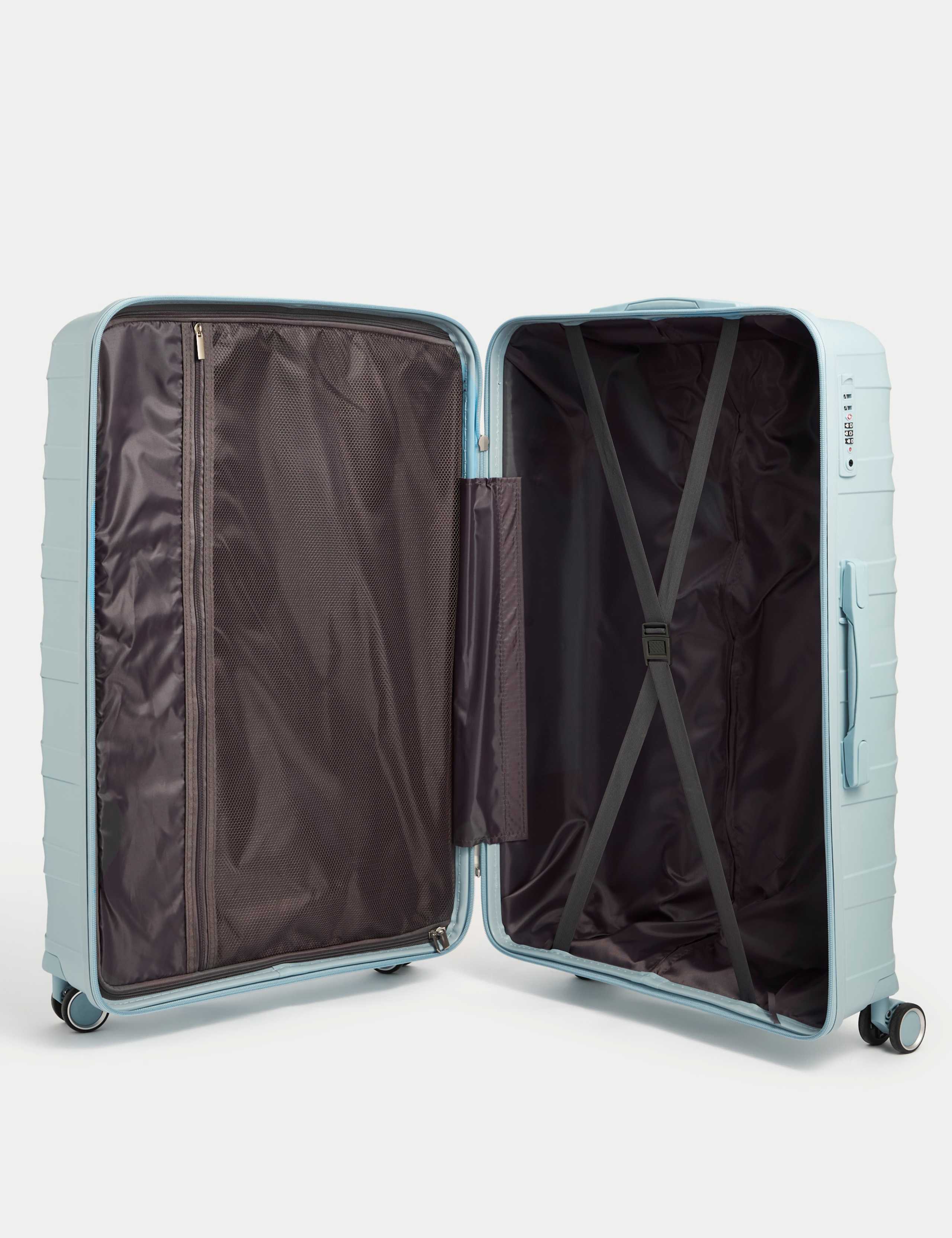 Set of 3 Porto 4 Wheel Hard Shell Suitcases 5 of 5