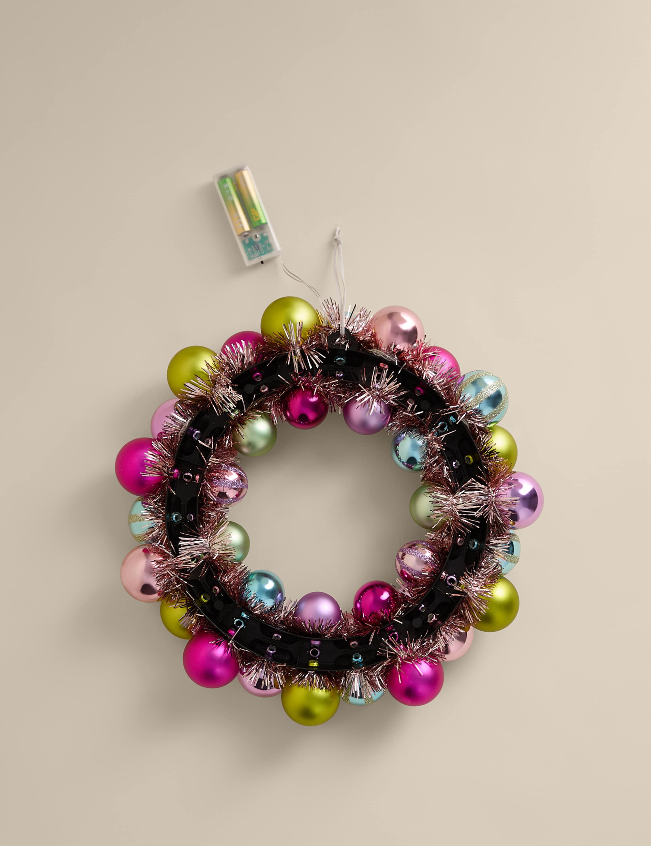 Light Up Bauble Wreath 4 of 4