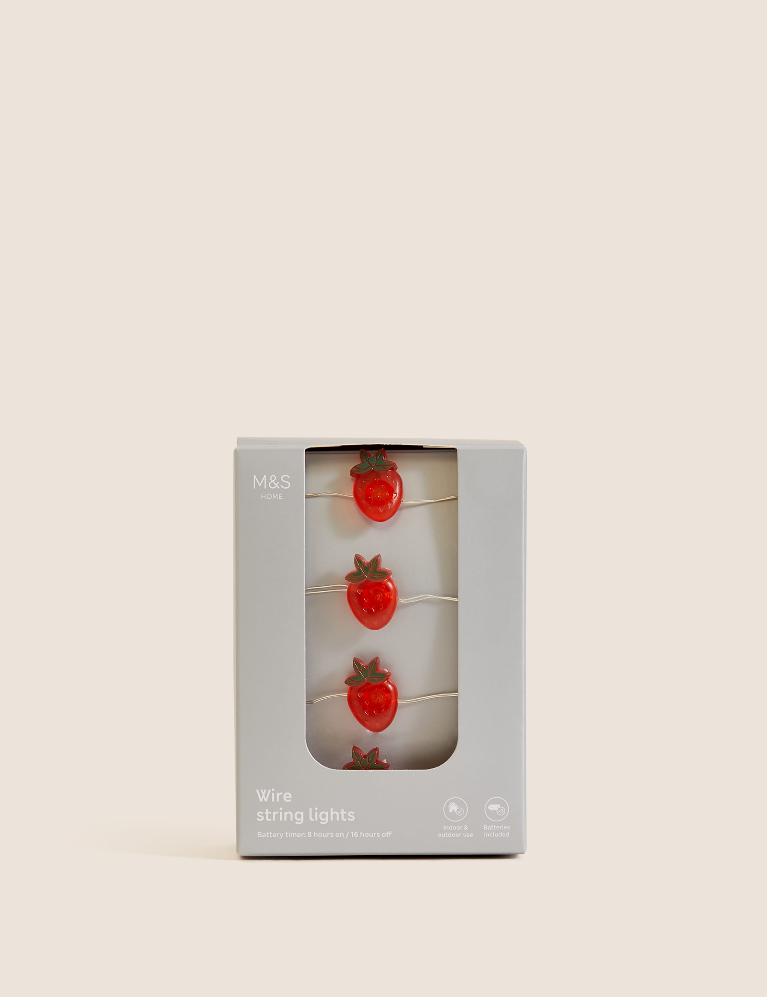 30 LED Strawberry Battery String Lights 6 of 7