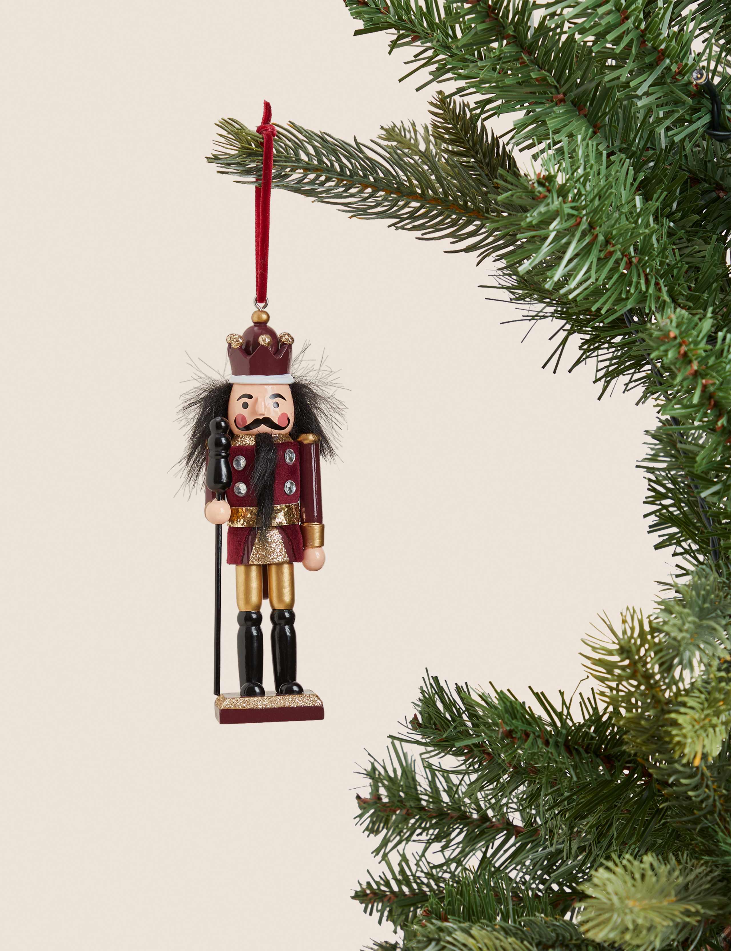 Red Hanging Nutcracker Decoration 1 of 5