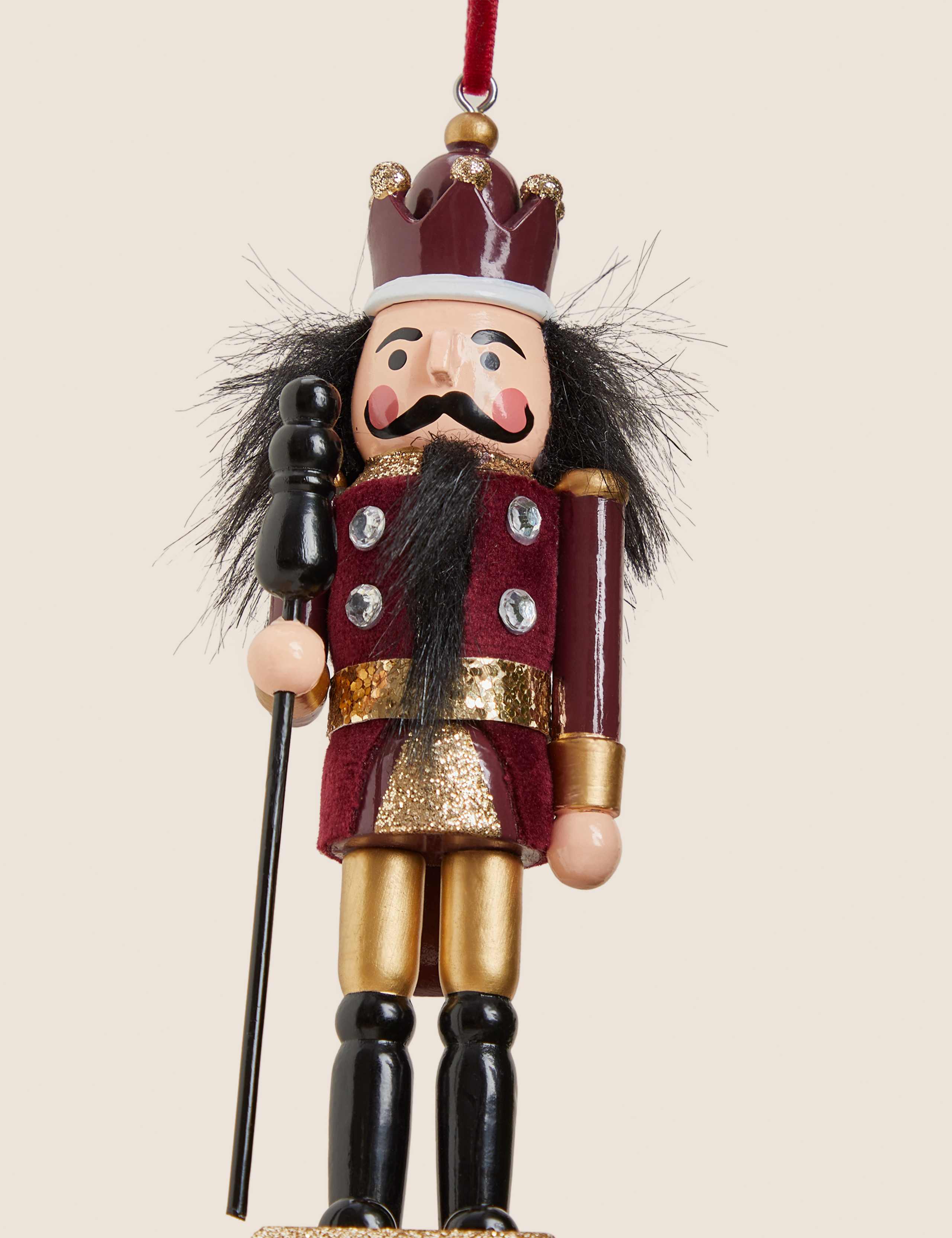 Red Hanging Nutcracker Decoration 3 of 5